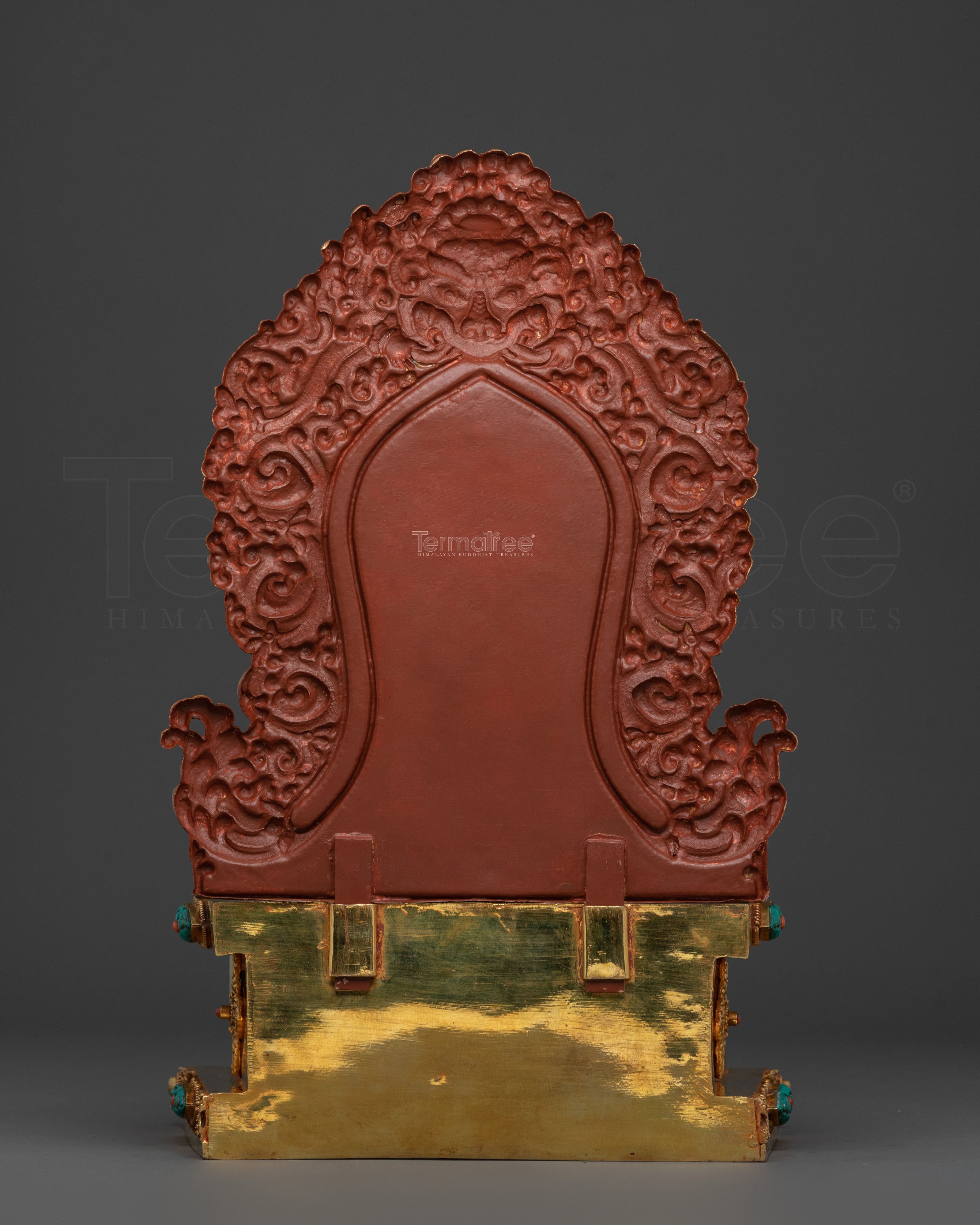 Dzambhala Statue on Throne | Traditional Figurine