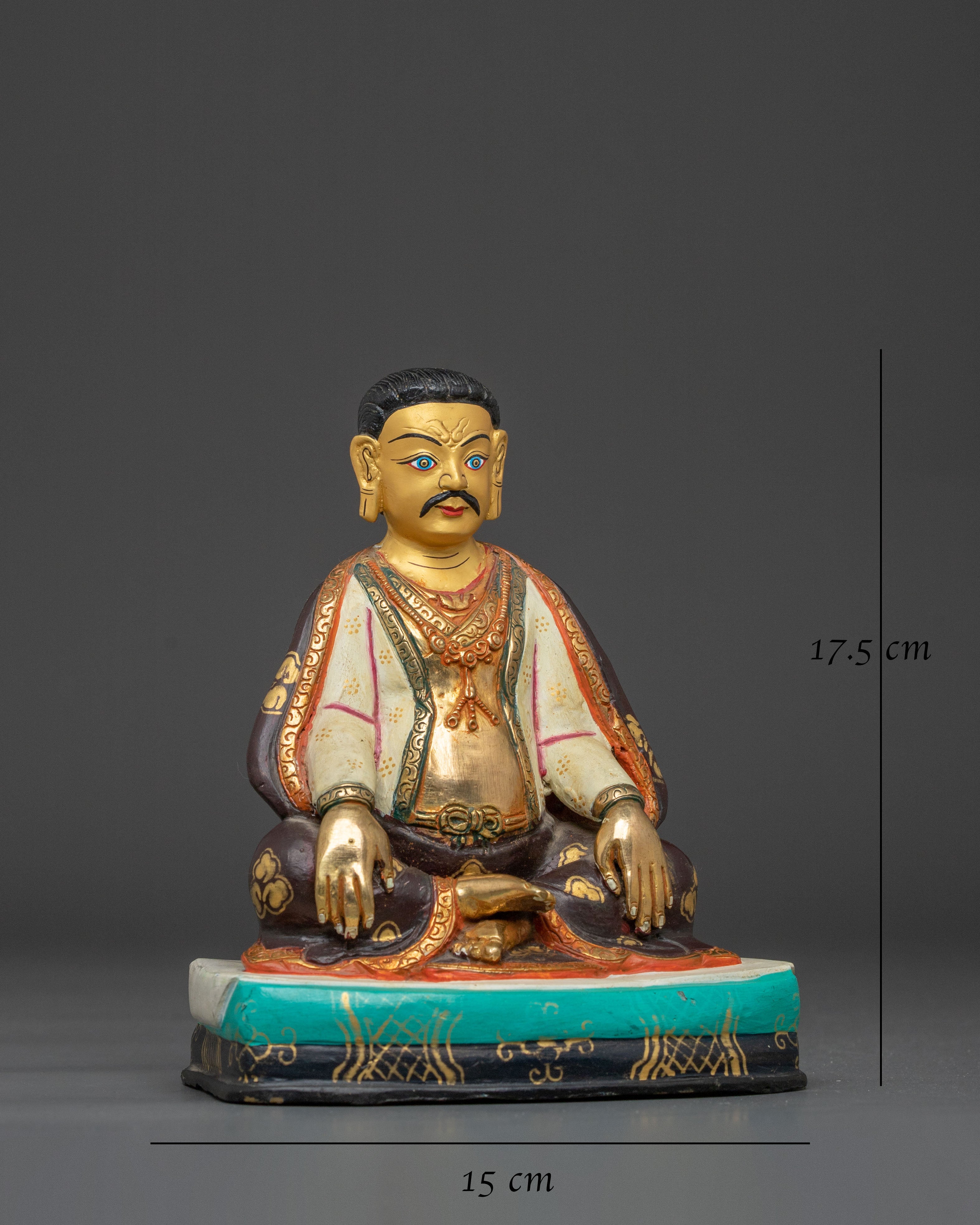 Marpa Buddhist Sacred Statue – Hand-Gilded Copper