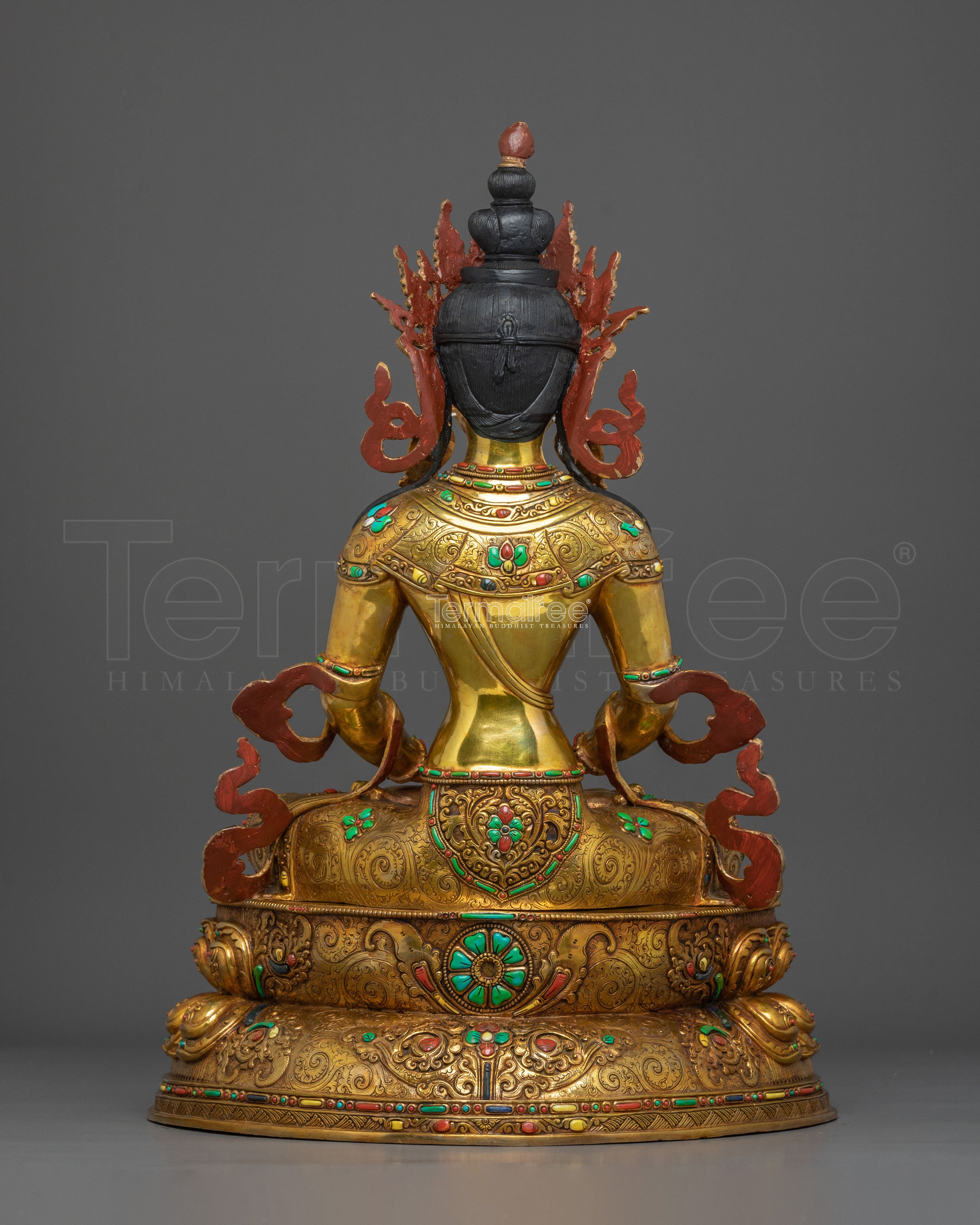 Long Life Deity Amitayus Sacred Statue | Himalayan Altar Decor