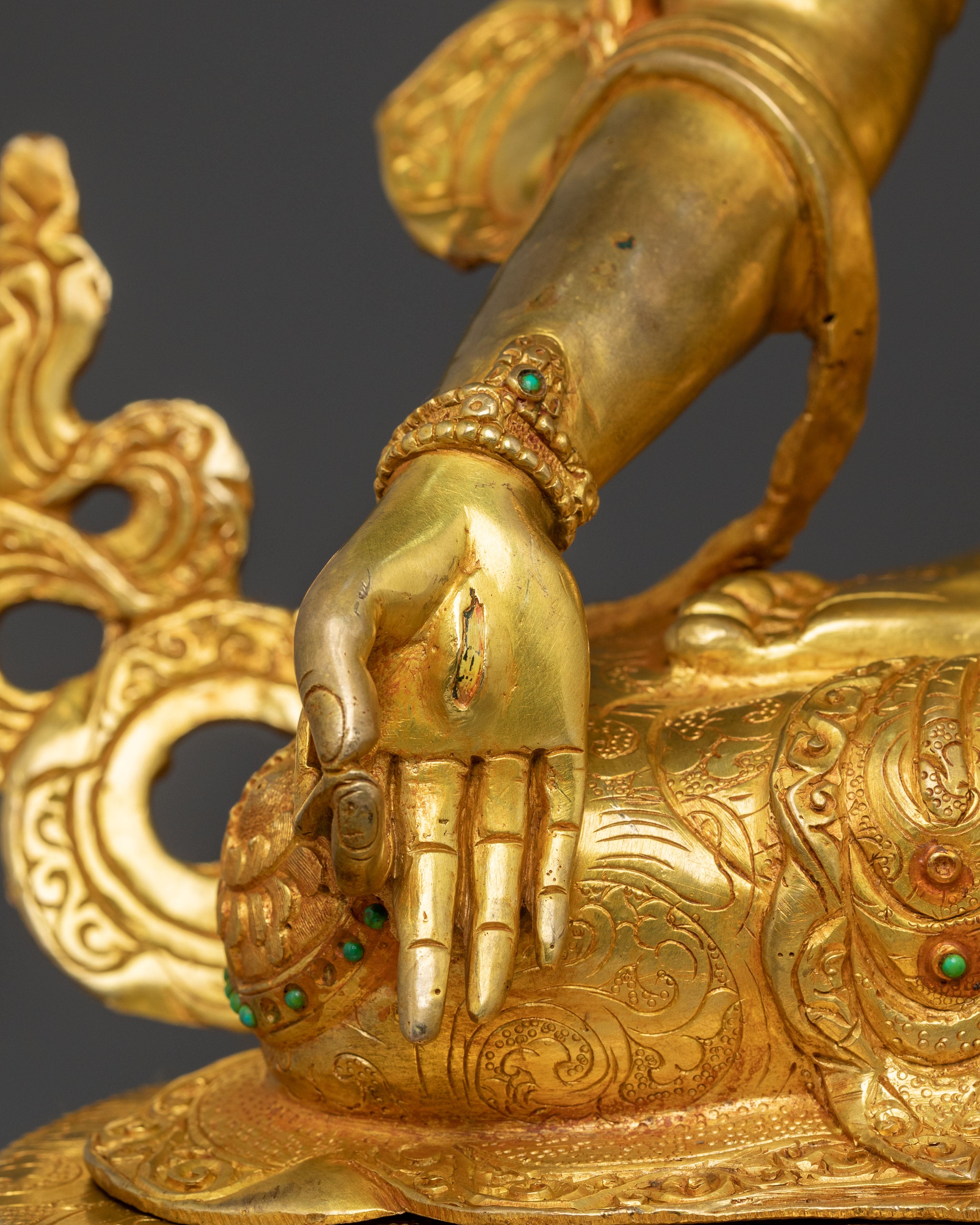 White Tara | Handcrafted 24K Gold Gilded Statue