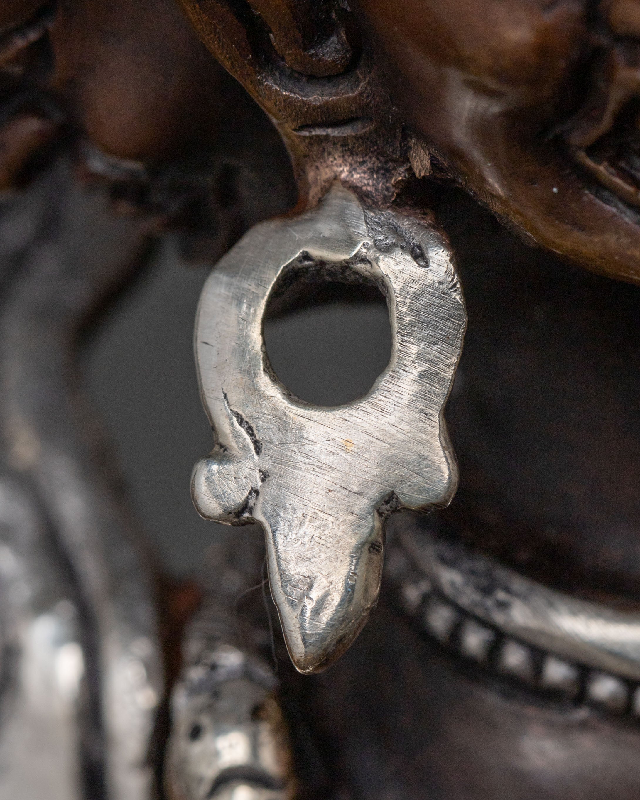 Kalachakra Spiritual Sculpture | Oxidized Copper Figure