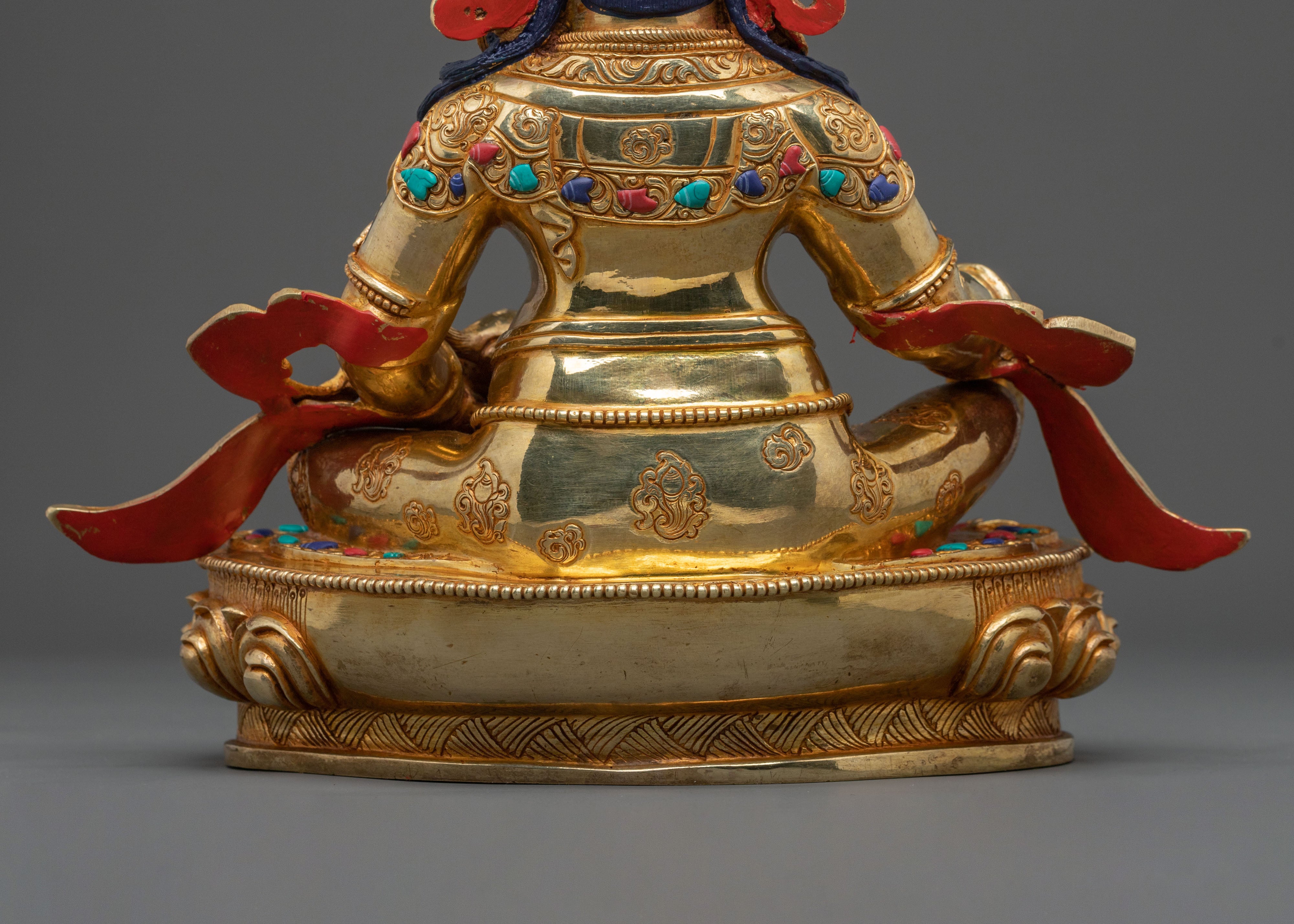 Wealth God Dzambhala Sacred Sculpture | Buddhist God of Prosperity