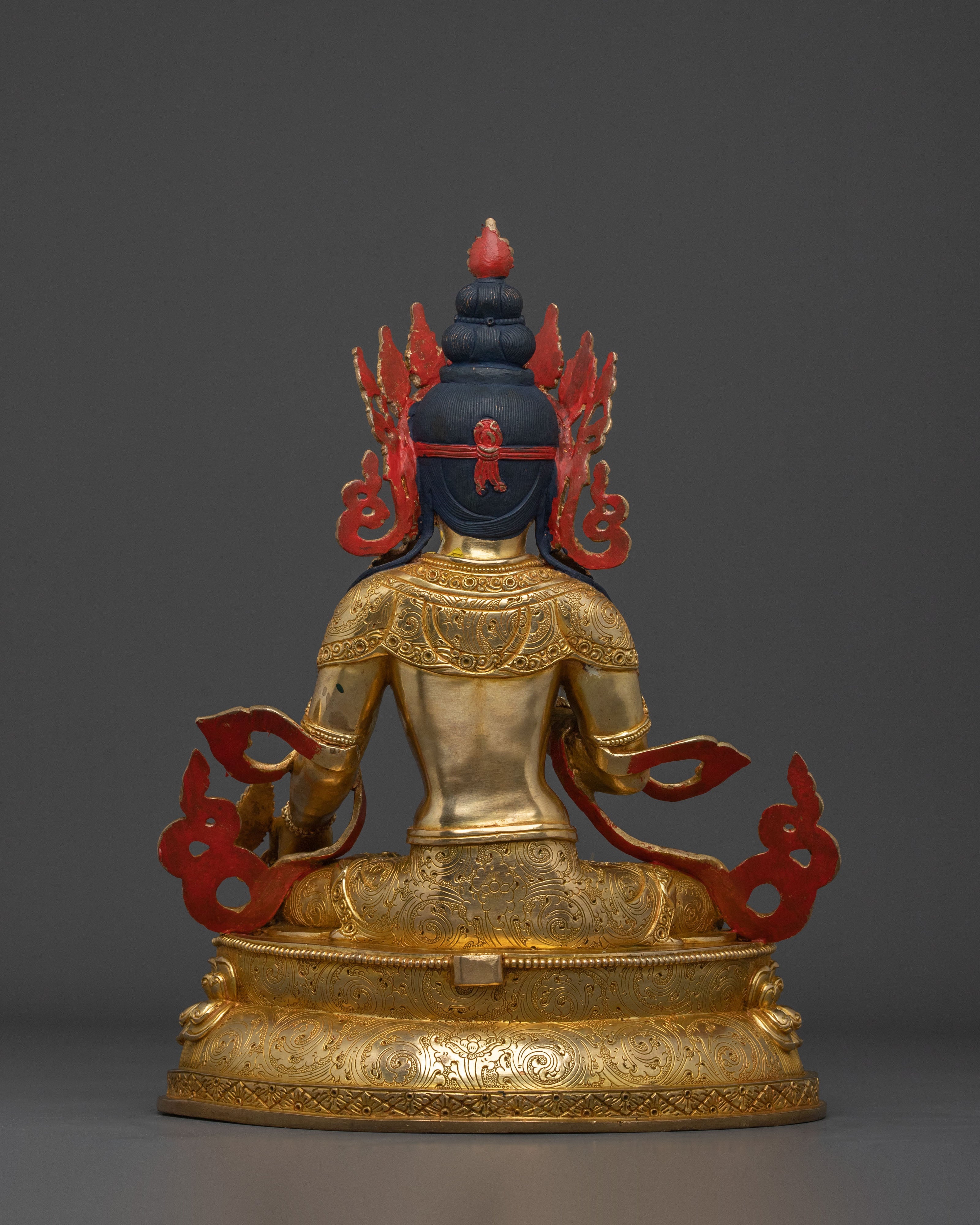 Kistigarbha 24K Gold Gilded Statue | Tibetan Buddhist Sacred Sculpture