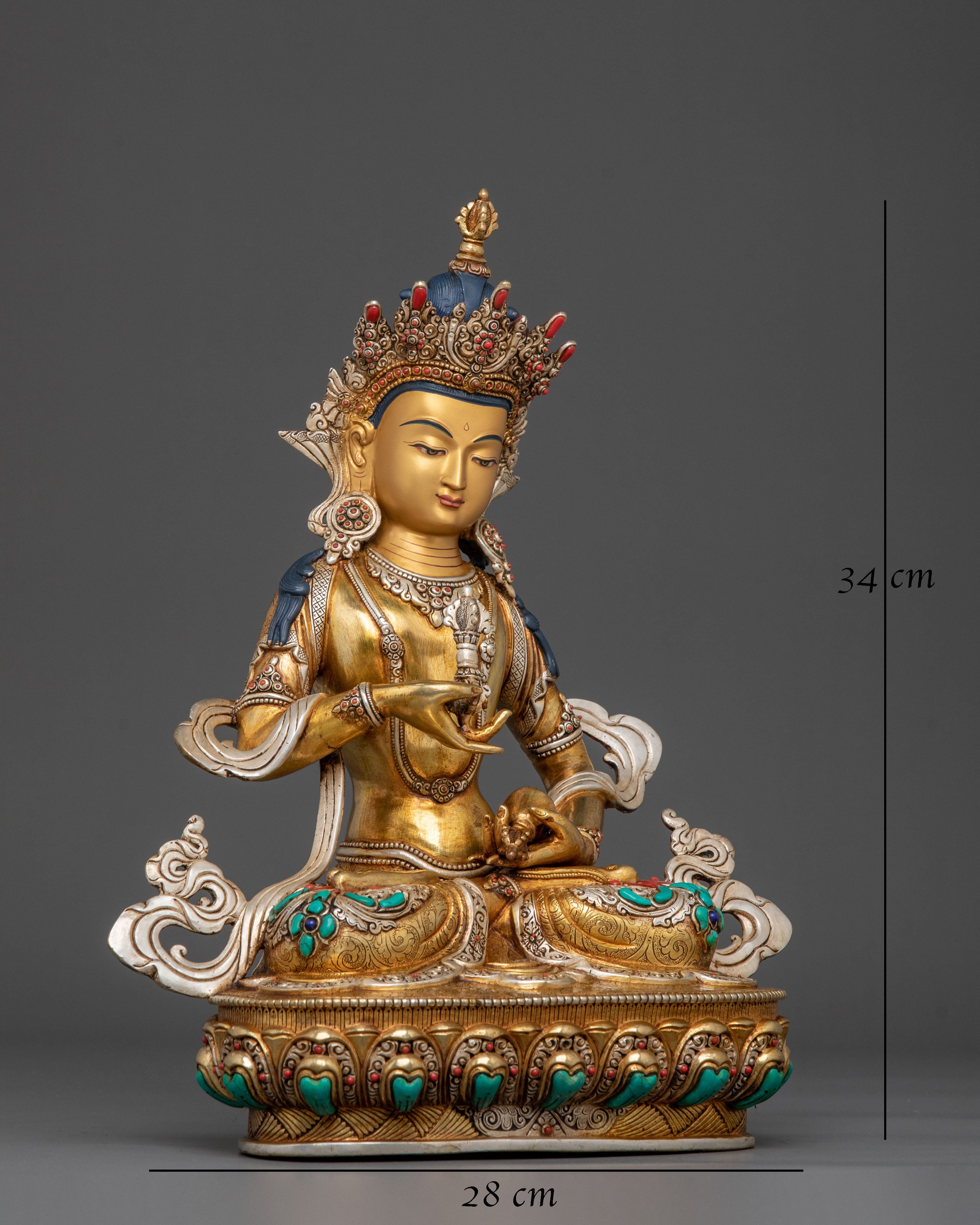 Handmade Vajrasattva Sculpture | Purification Deity