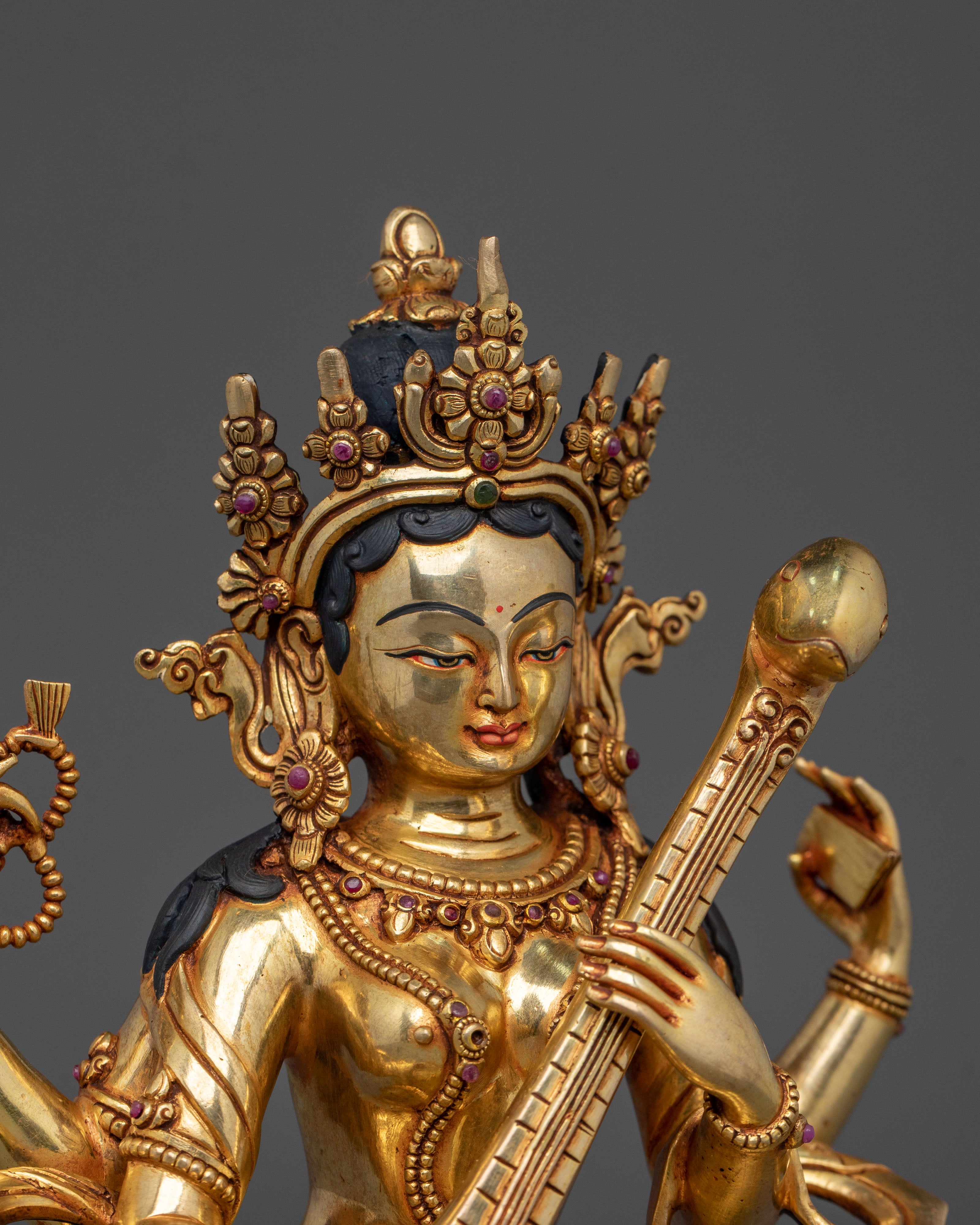 Saraswati Divine Wisdom Statue | Sacred Symbol of Knowledge