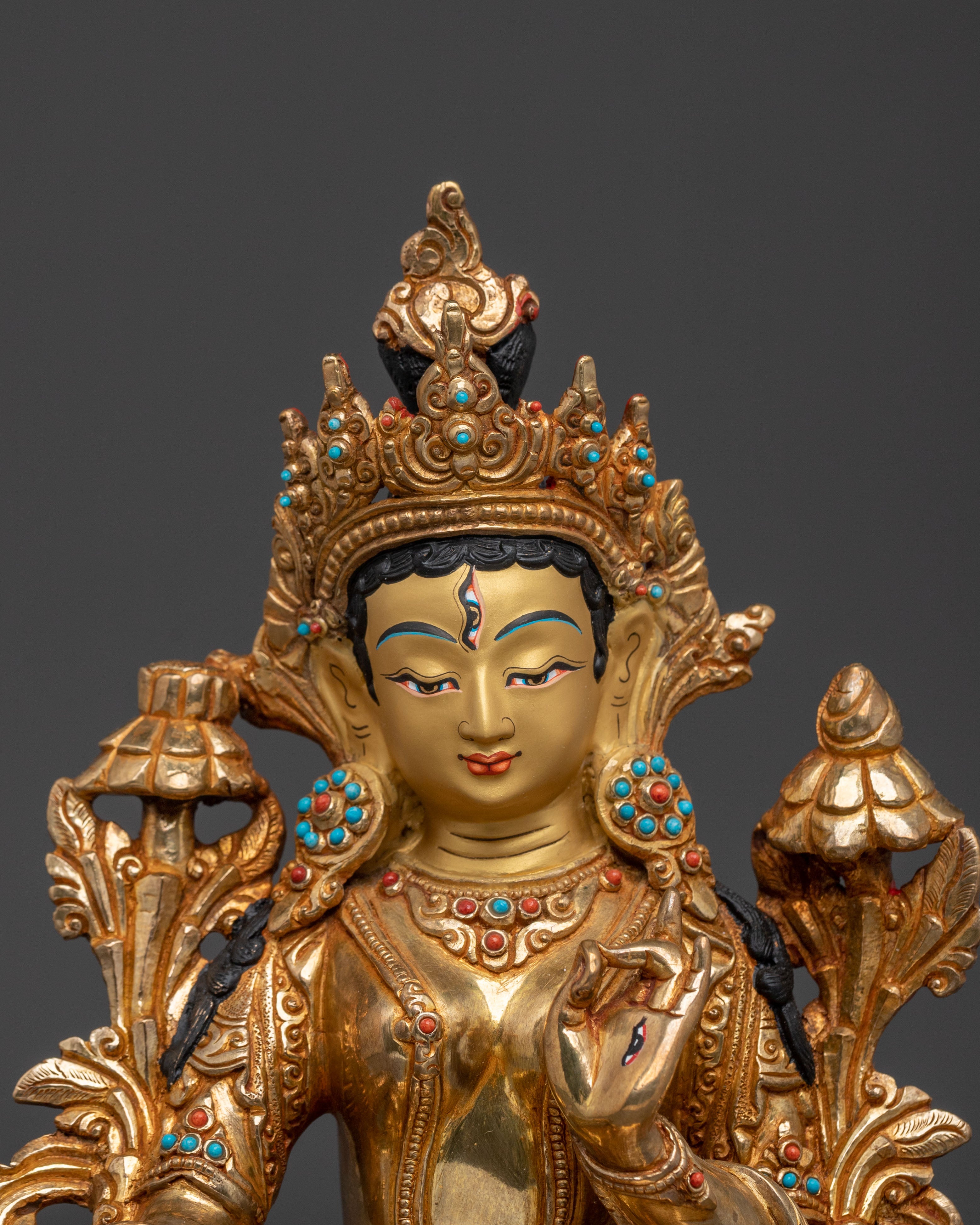 White Tara Statue: Tibetan Buddhist Goddess