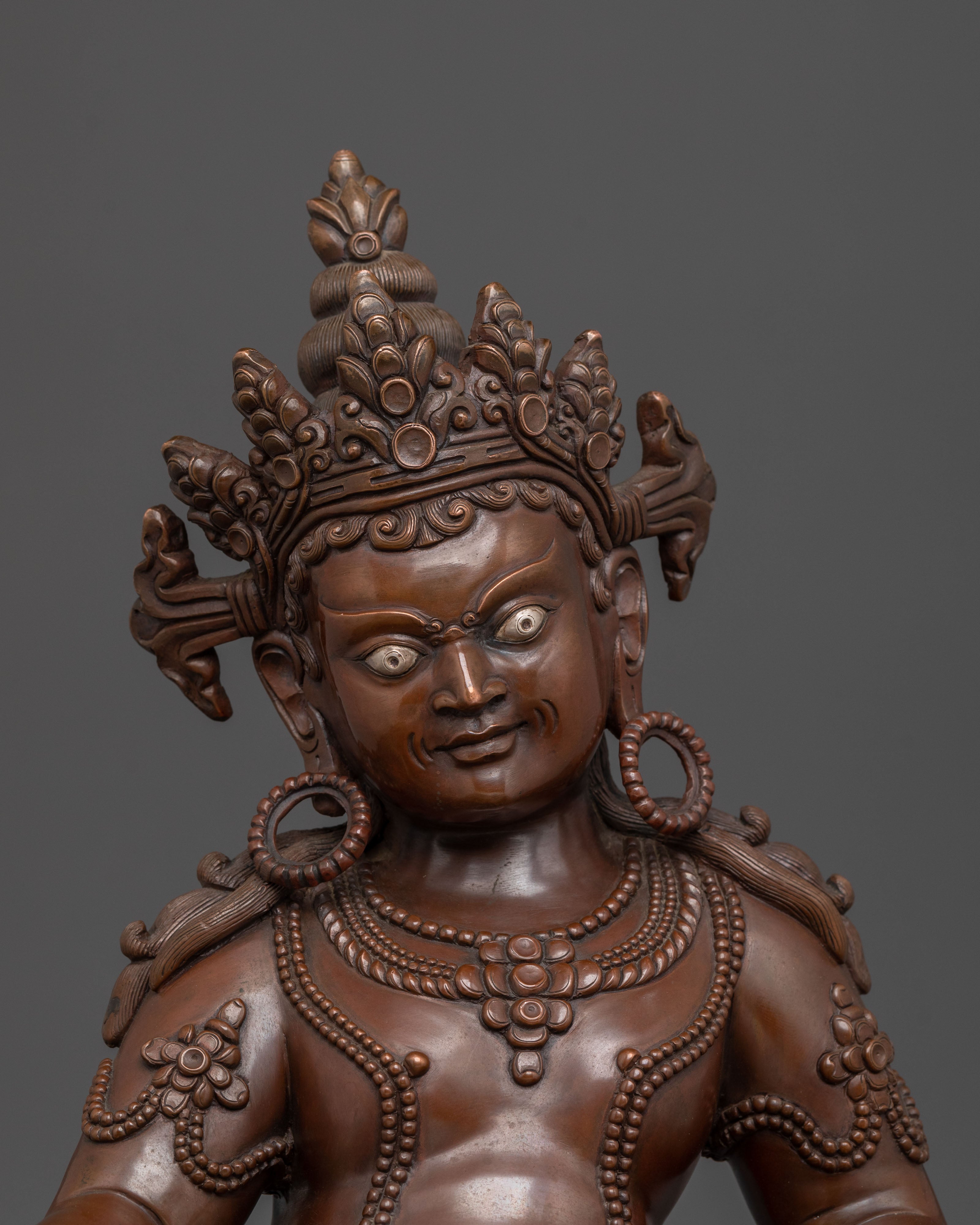 Handmade Dzambhala Statue | Tibetan Buddhist Figurine