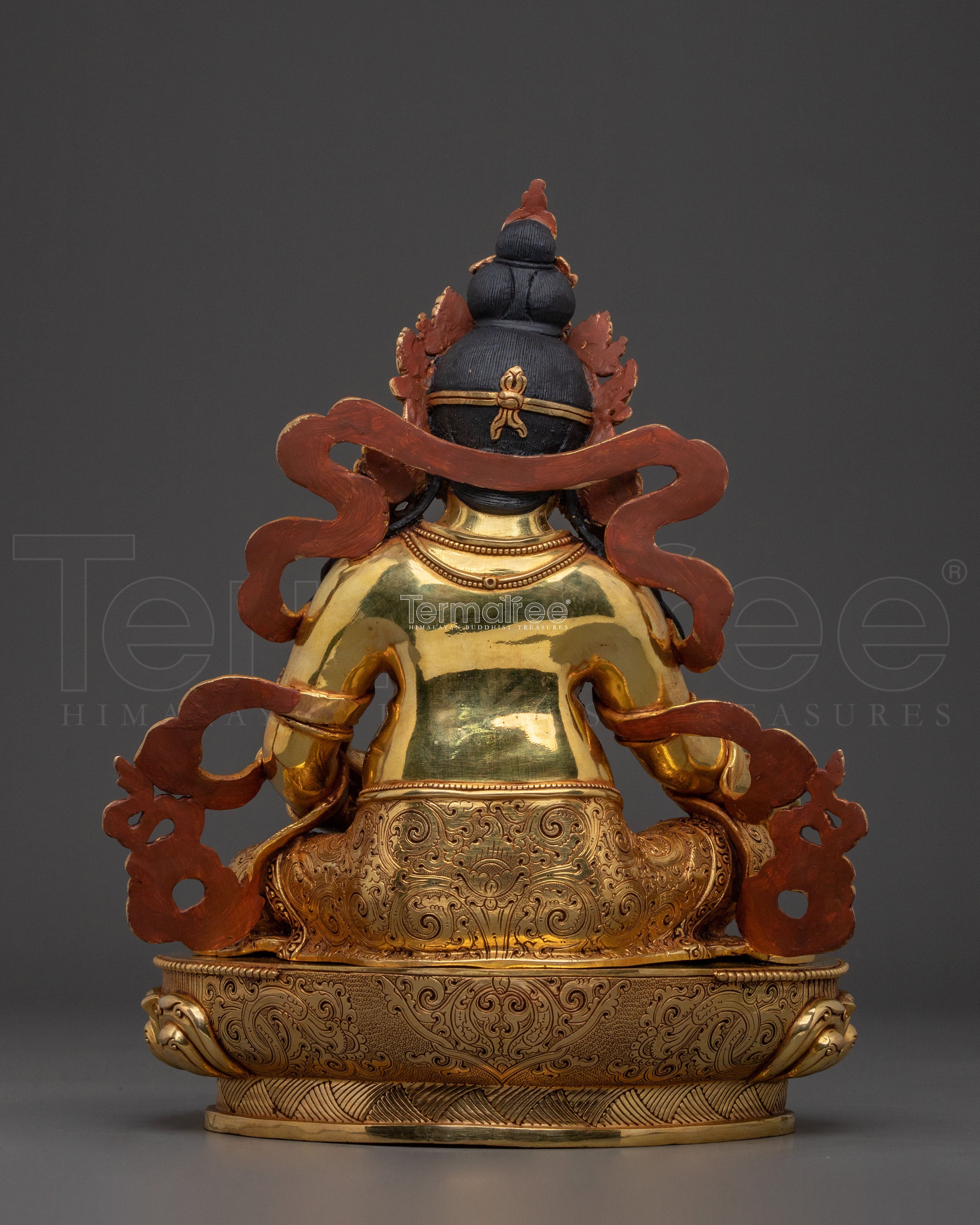 Dzambhala Sacred Statue | 24K Gold Gilded