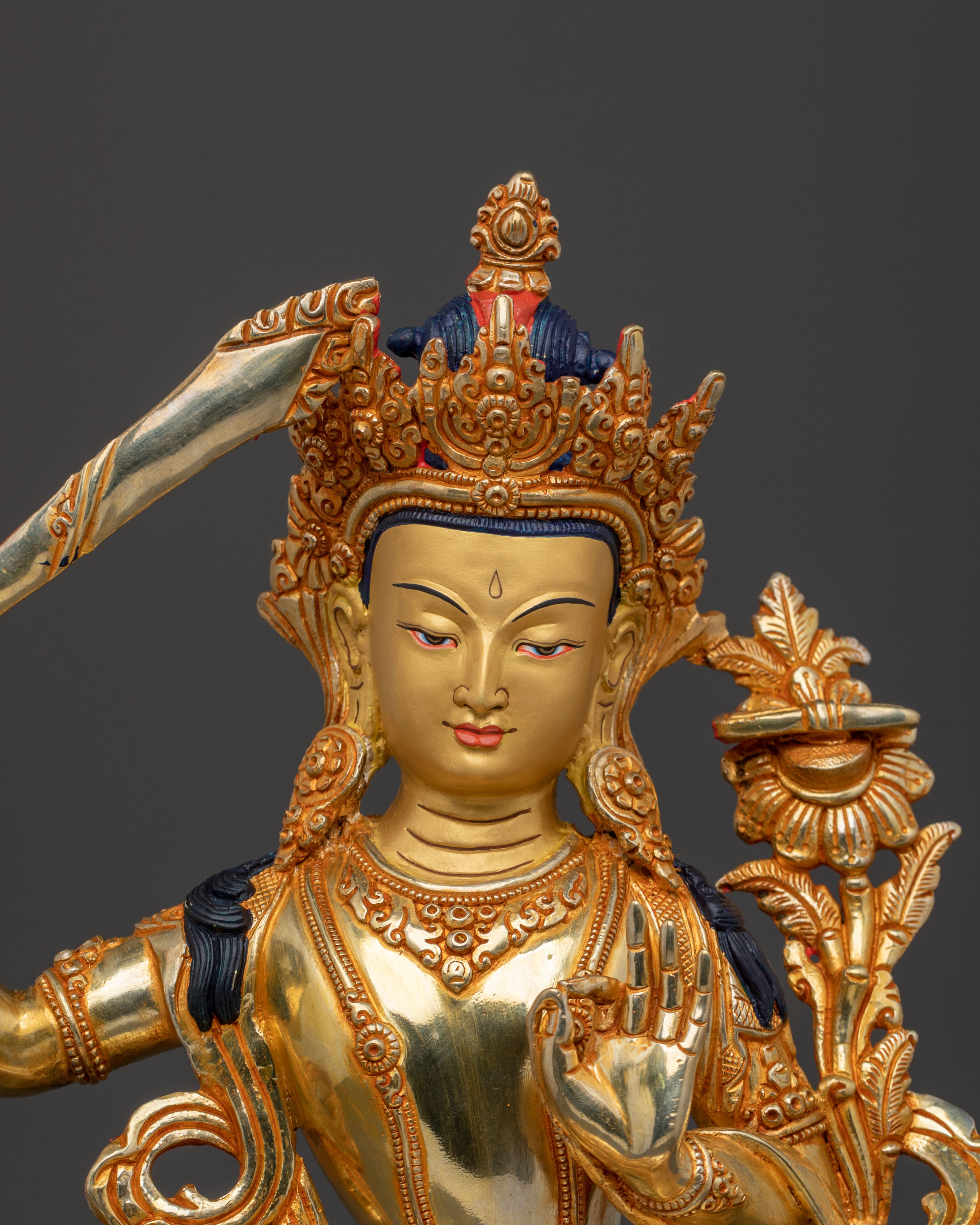Majestic Manjushri Statue | Idol of Knowledge