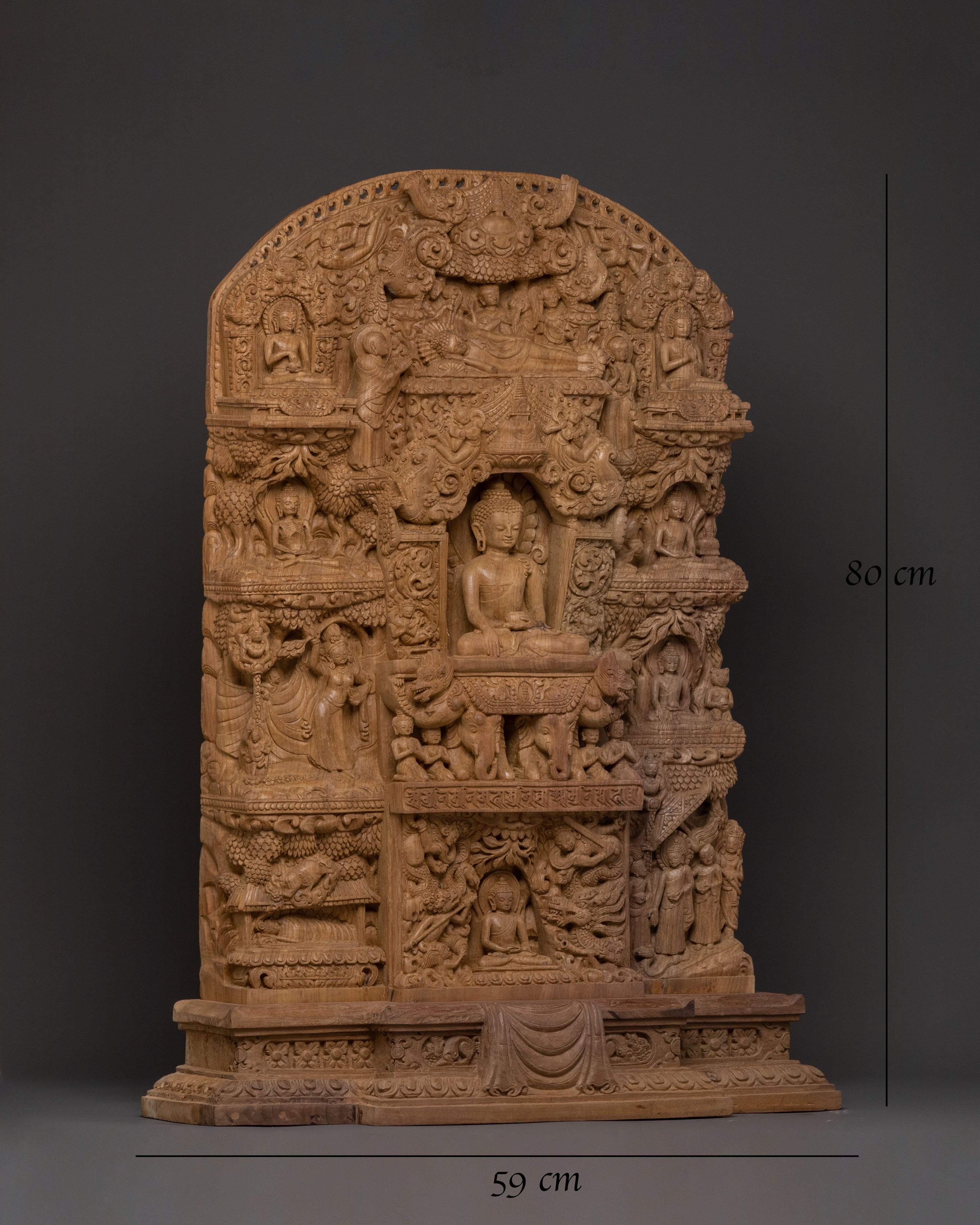 Shakyamuni Buddha Spiritual Statue | Wooden Body