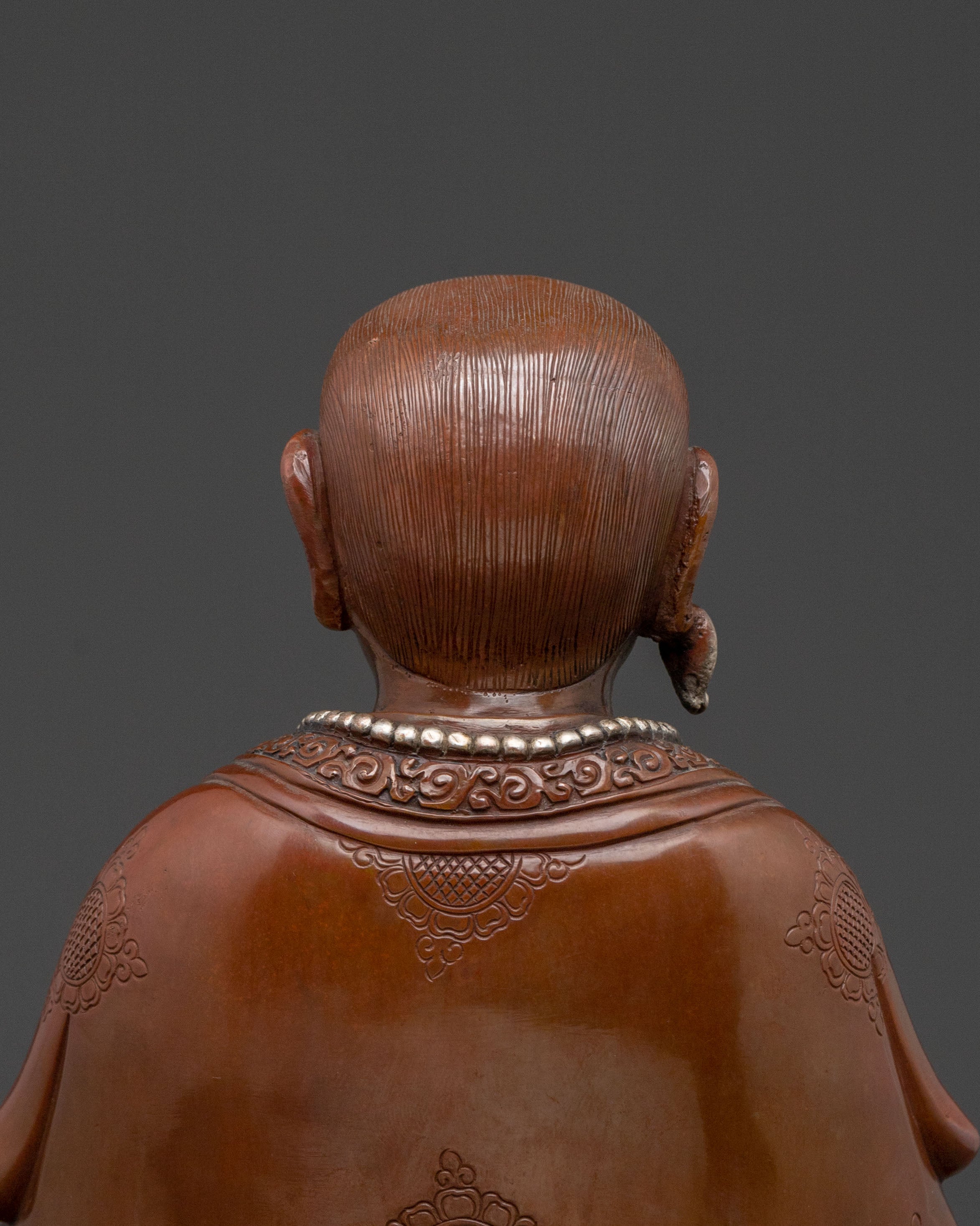 Marpha Serene Buddhist Statue with Silver Plating