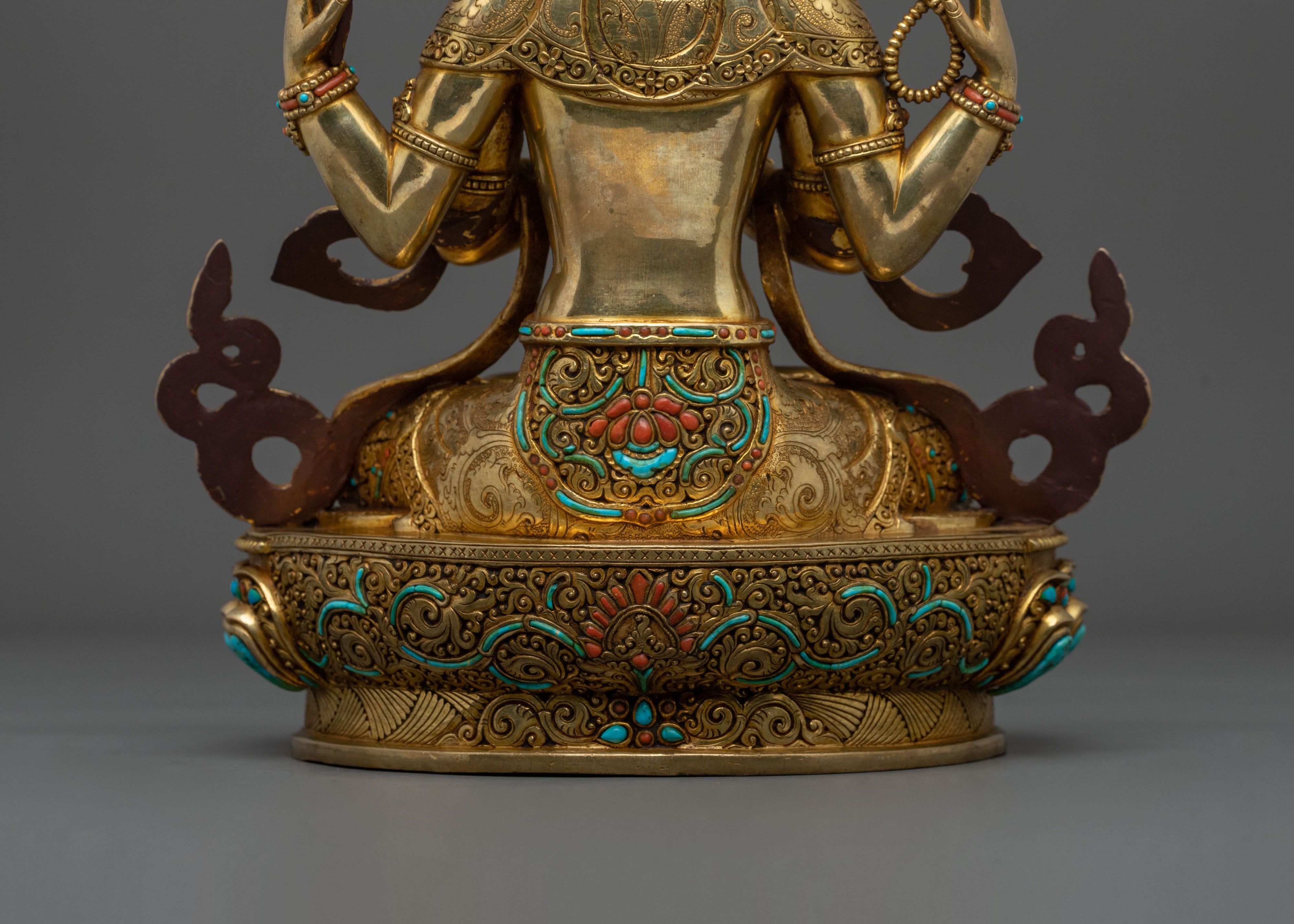 Tibetan Chenrezig Sacred Statue | Divine Figurine