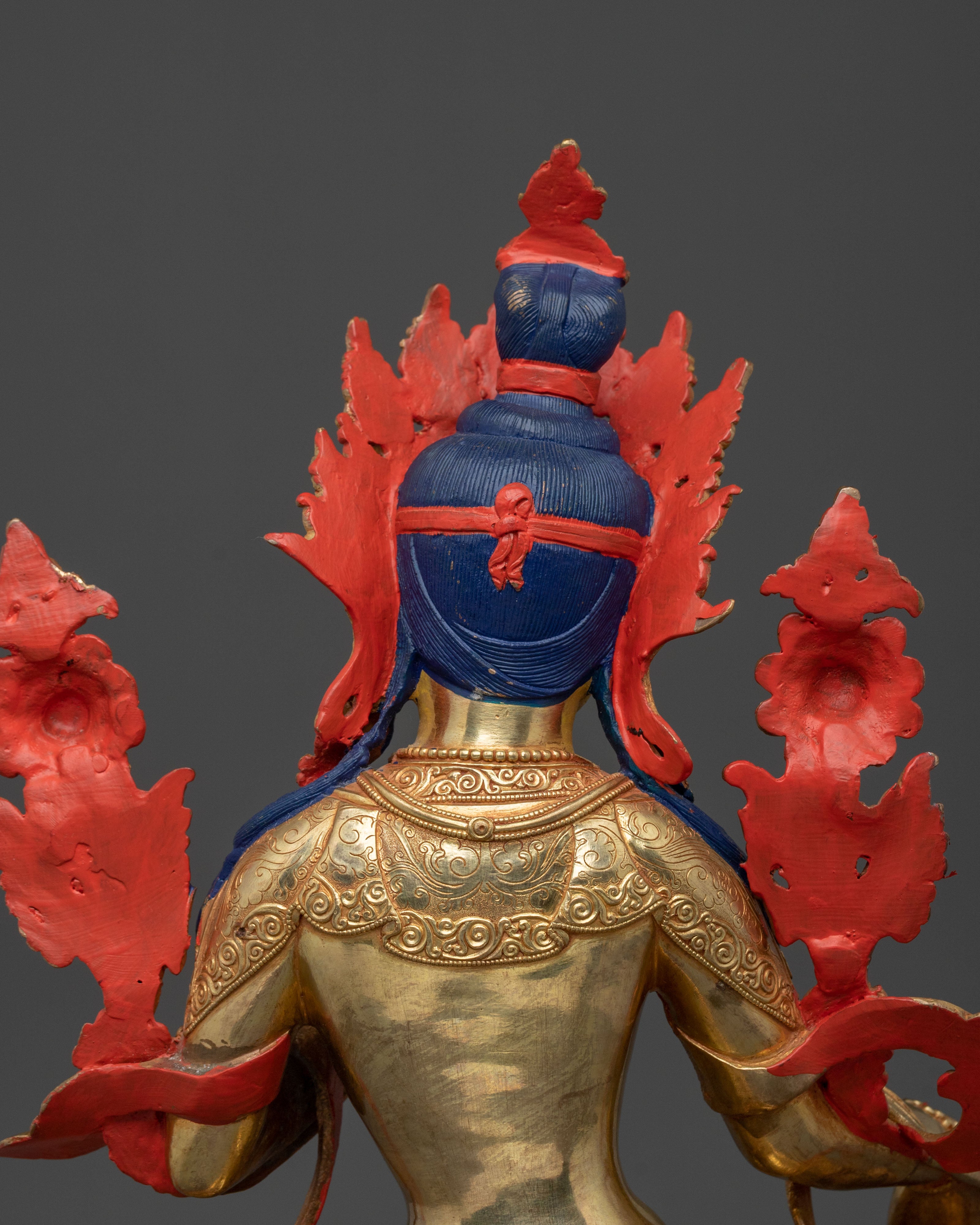 Green Tara Ritual Statue | | Handcrafted Buddhist Goddess Sculpture