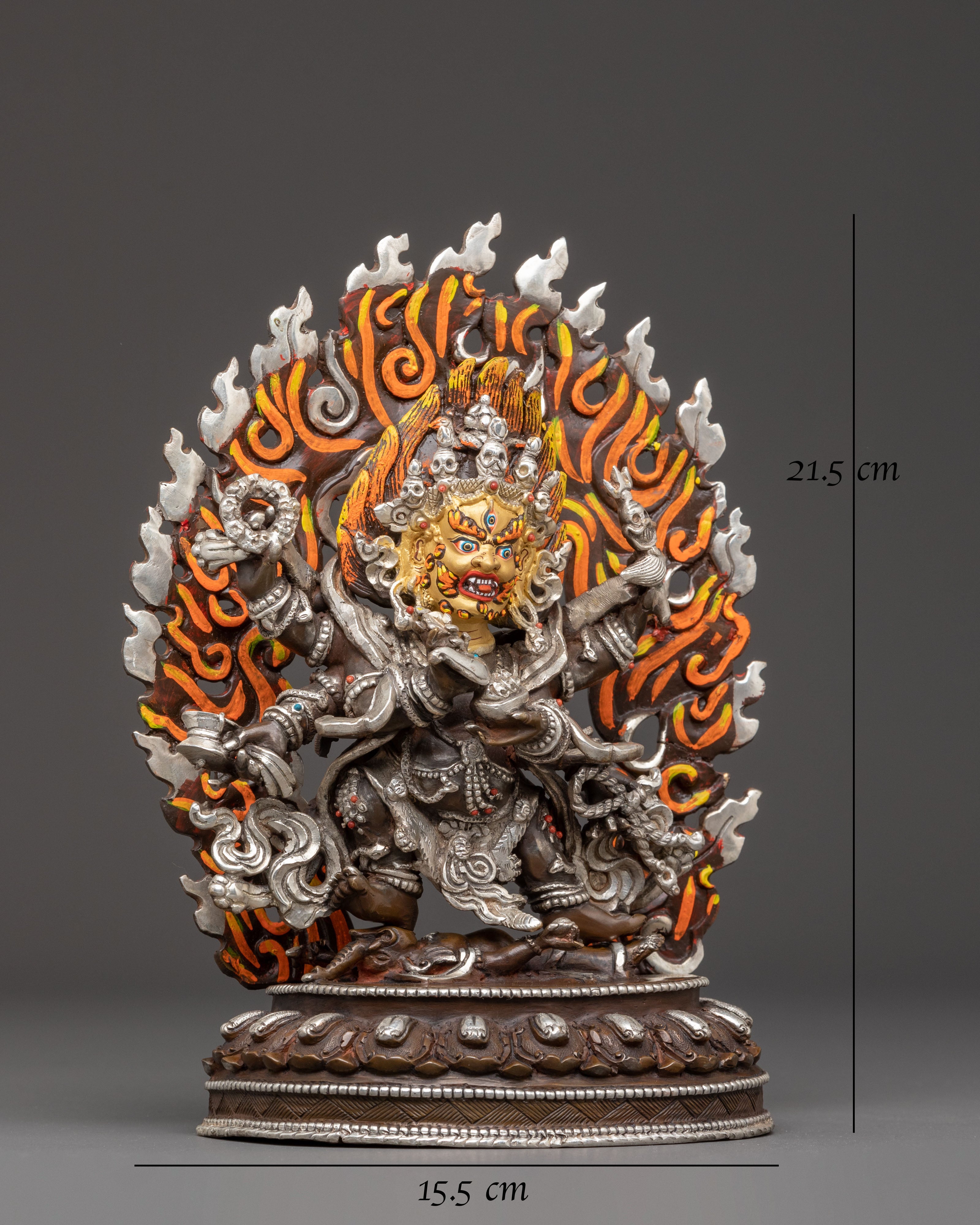 Himalayan Six Armed Mahakala Statue