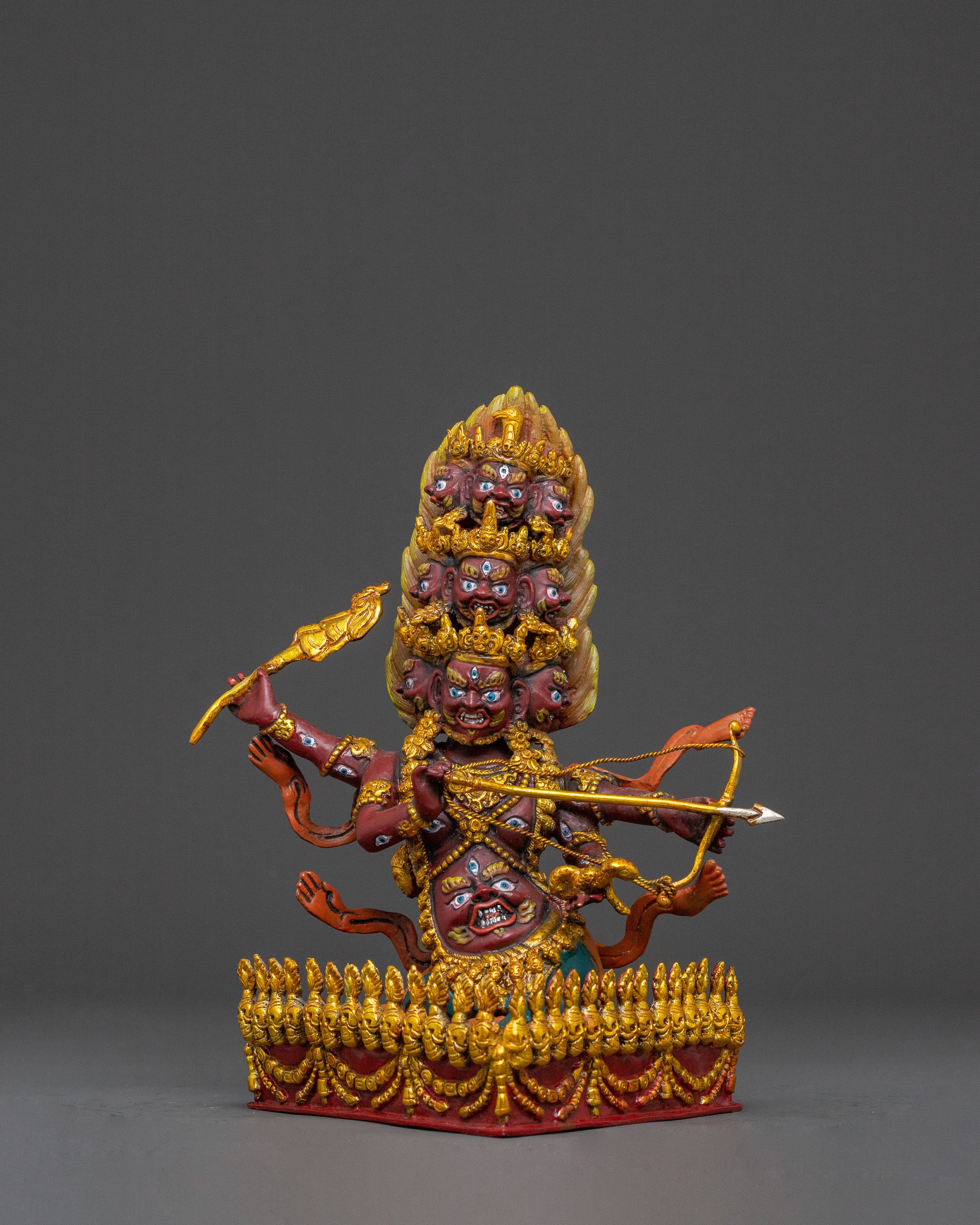 Rahula Wrathful Protector Statue | Handcrafted Devotion