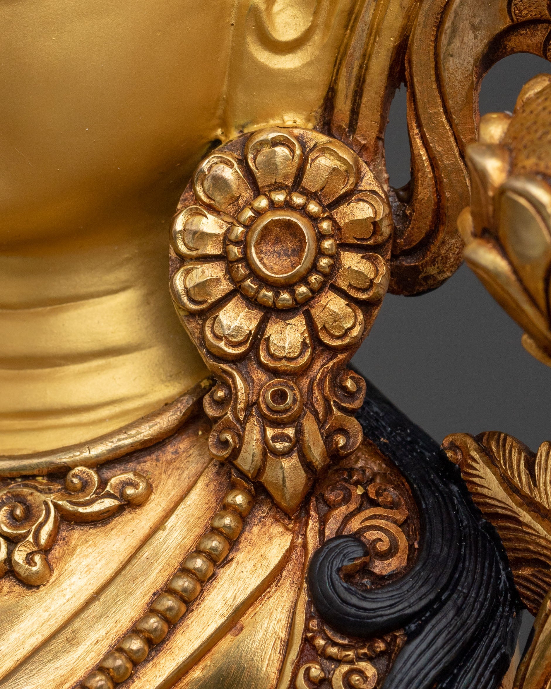 Serene Green Tara Statue | Tibetan Buddhist Goddess