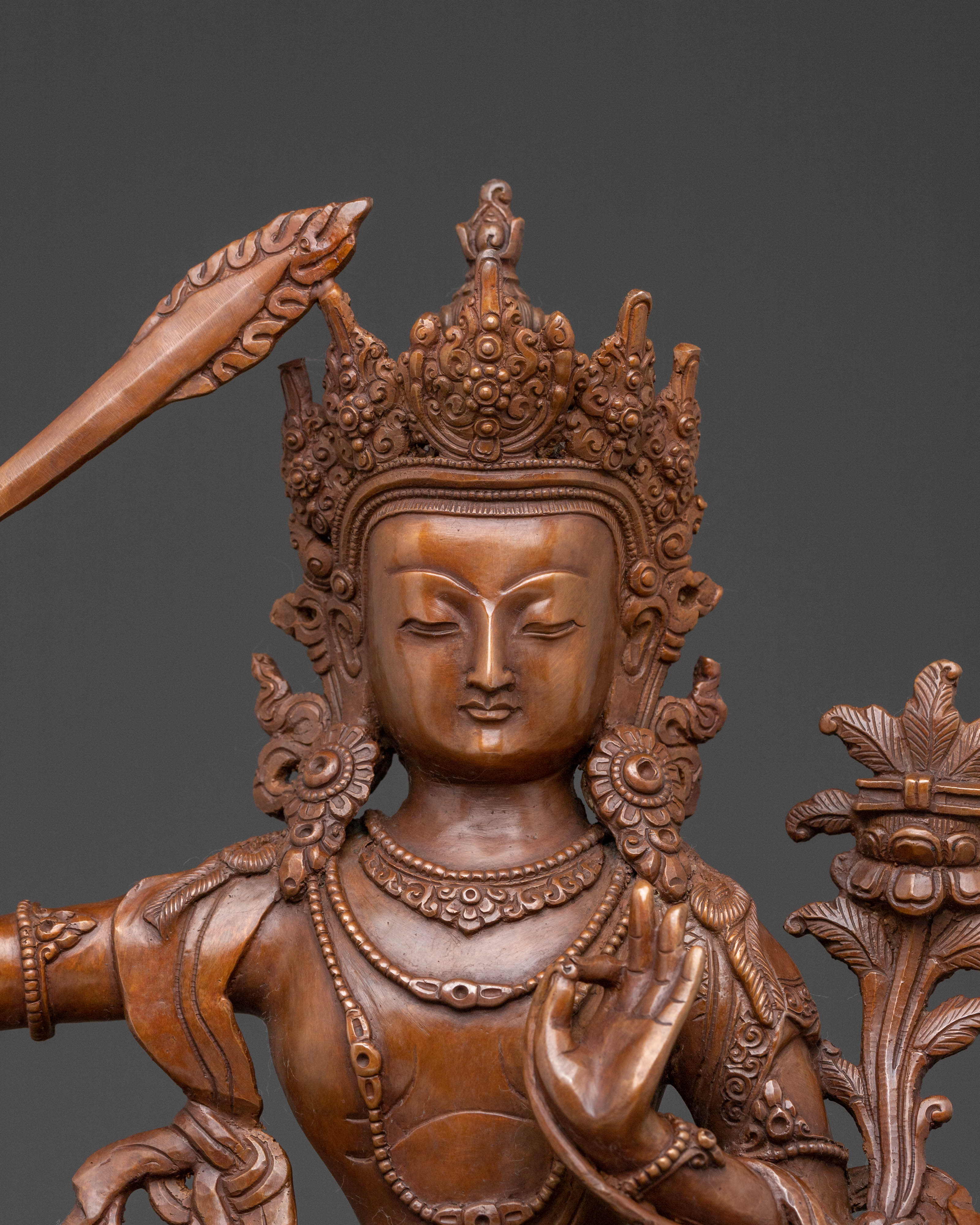 Manjushri Bodhisattva – Oxidized Copper Wisdom