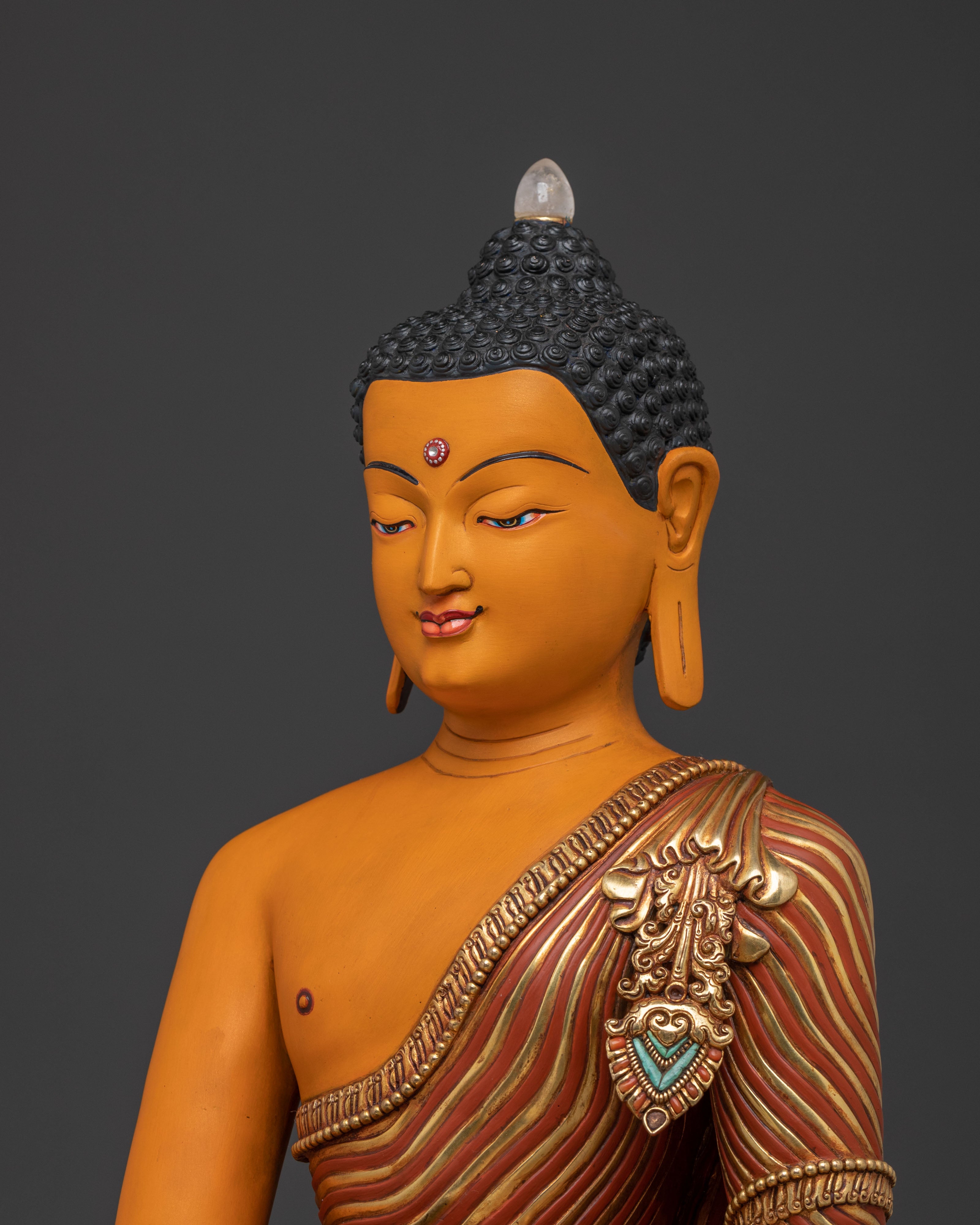 Divine Shakyamuni Buddha Golden Statue | Altar Decor