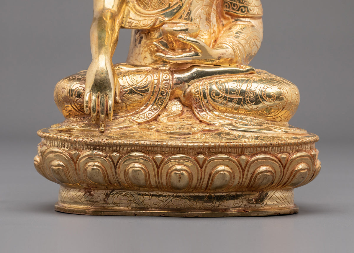 Radiant Five Dhyani Buddha Sacred Sculpture Set