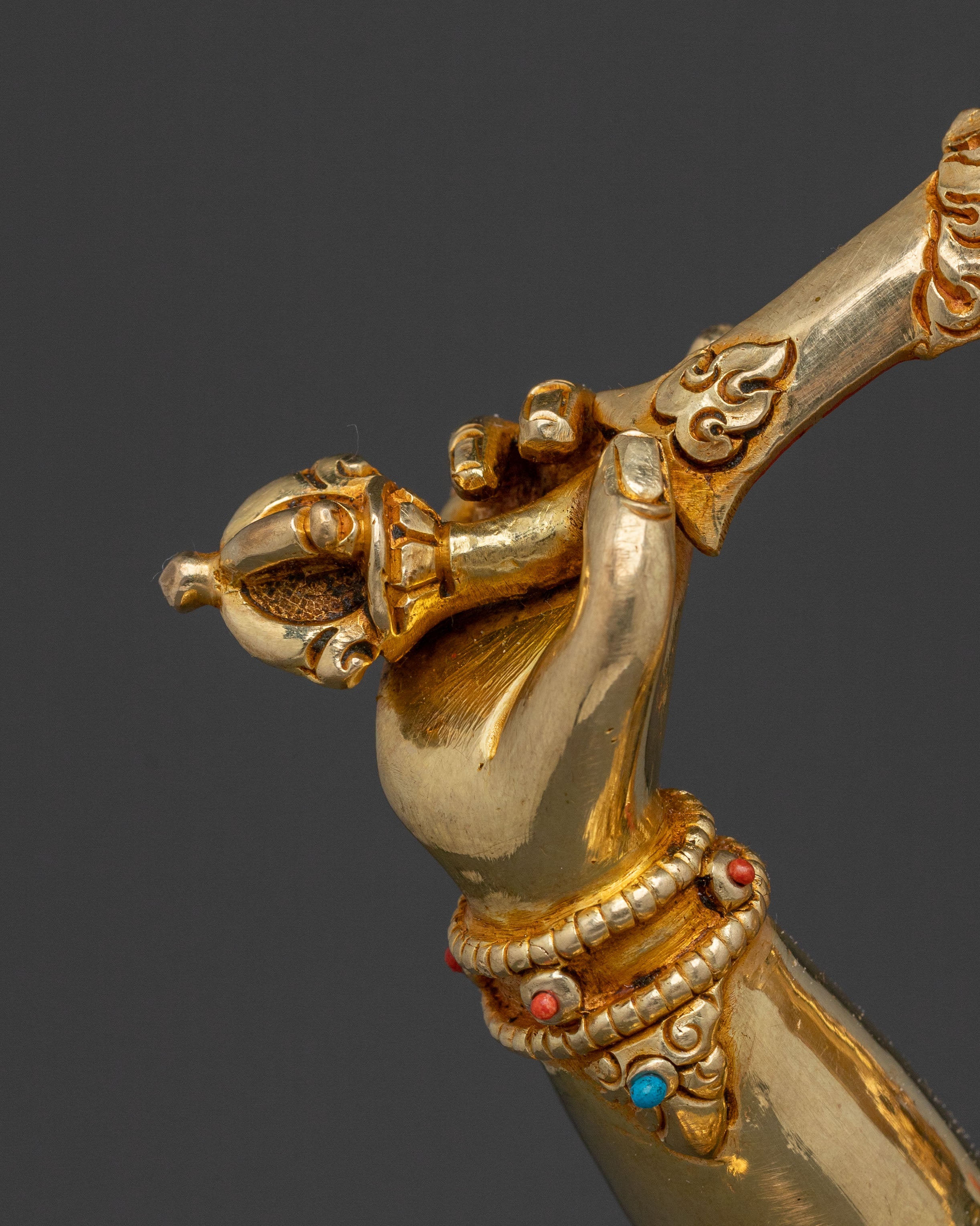 Manjushri Statue of Supreme Wisdom | 24K Gold Glided