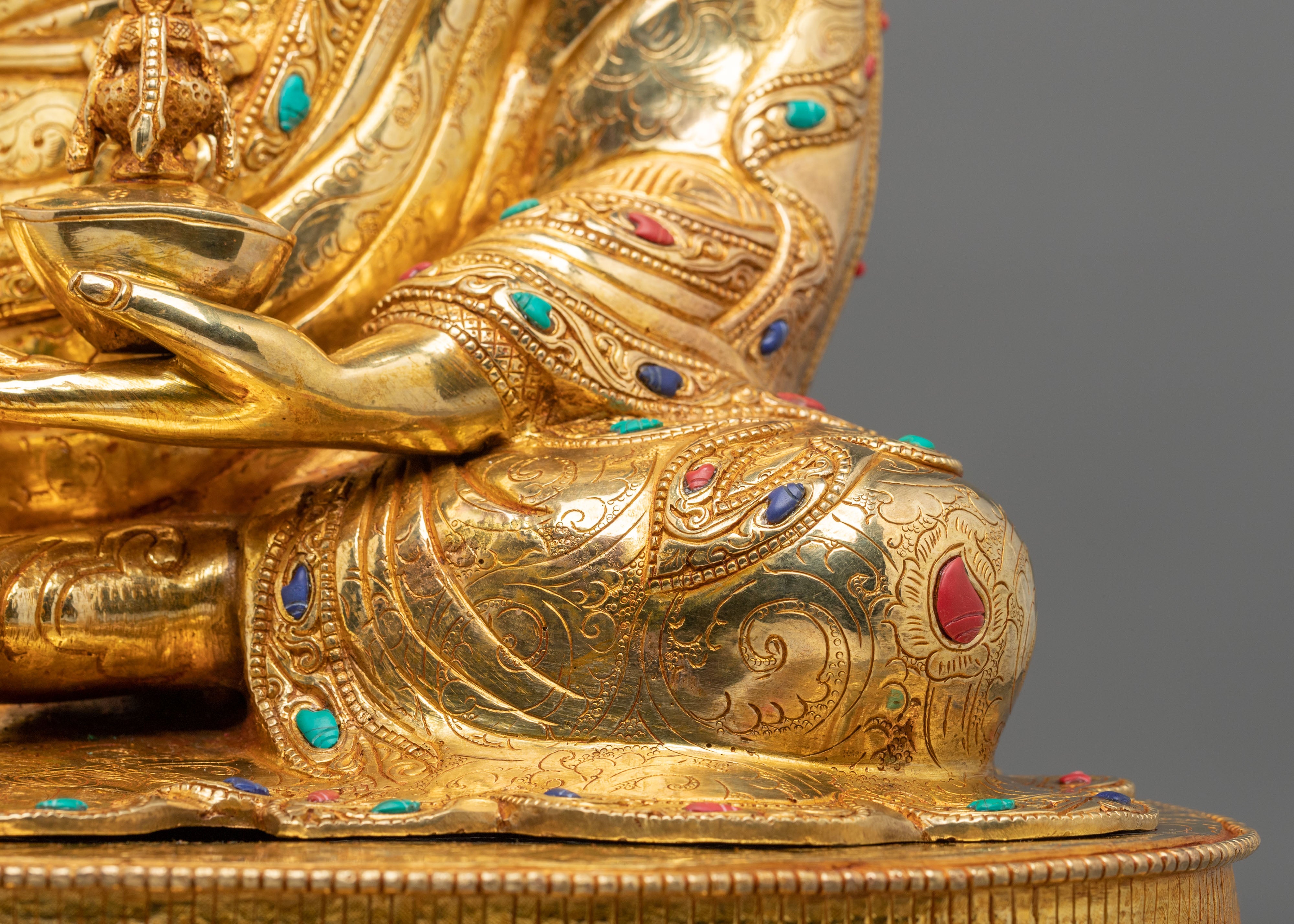 Padmasambhava Statue | Gemstone-Adorned Sculpture