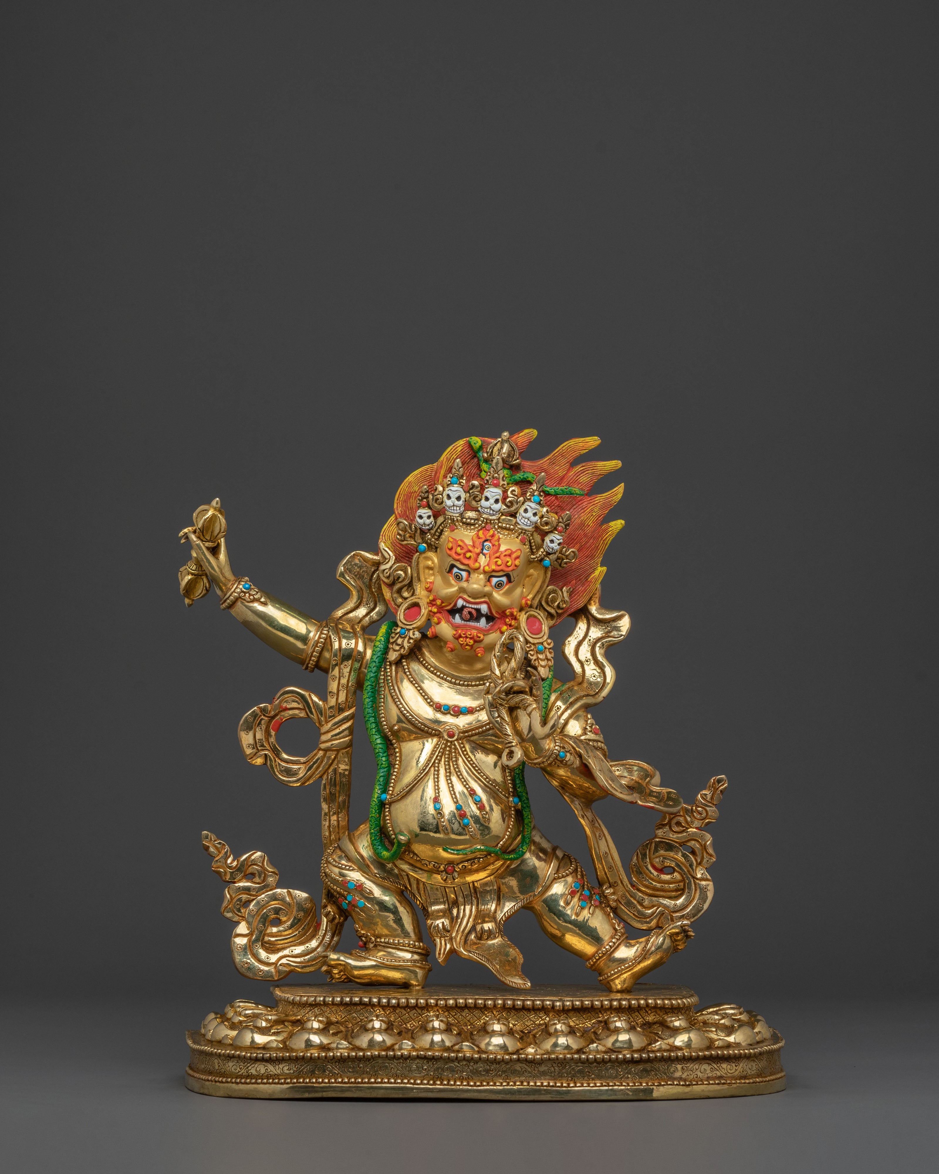 Bodhisattva Vajrapani Sacred Statue | Himalayan Buddhist Protector Sculpture