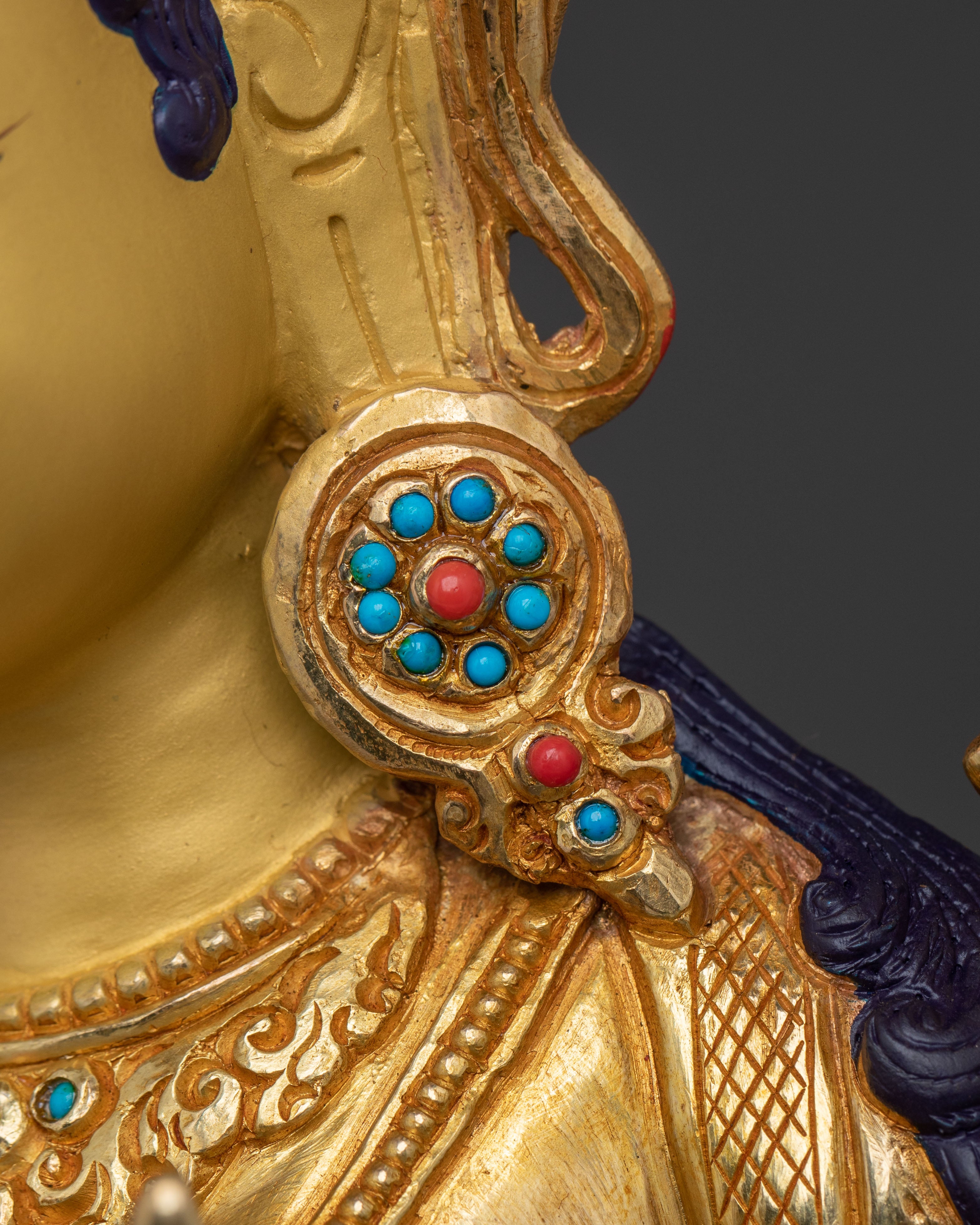 Green Tara Guardian Statue | Himalayan Buddhist Sculpture