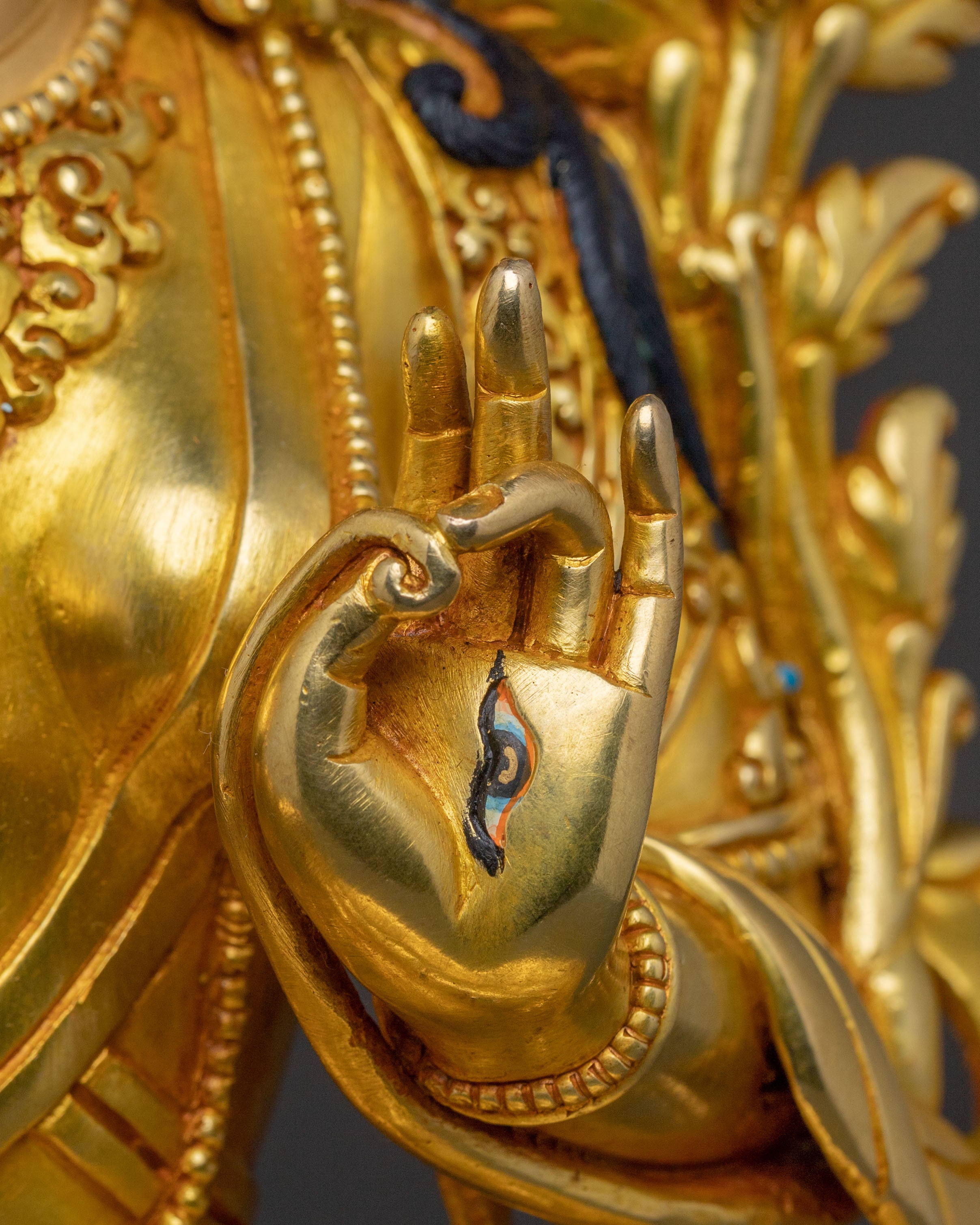 White Tara: Serene Gilded Copper Statue