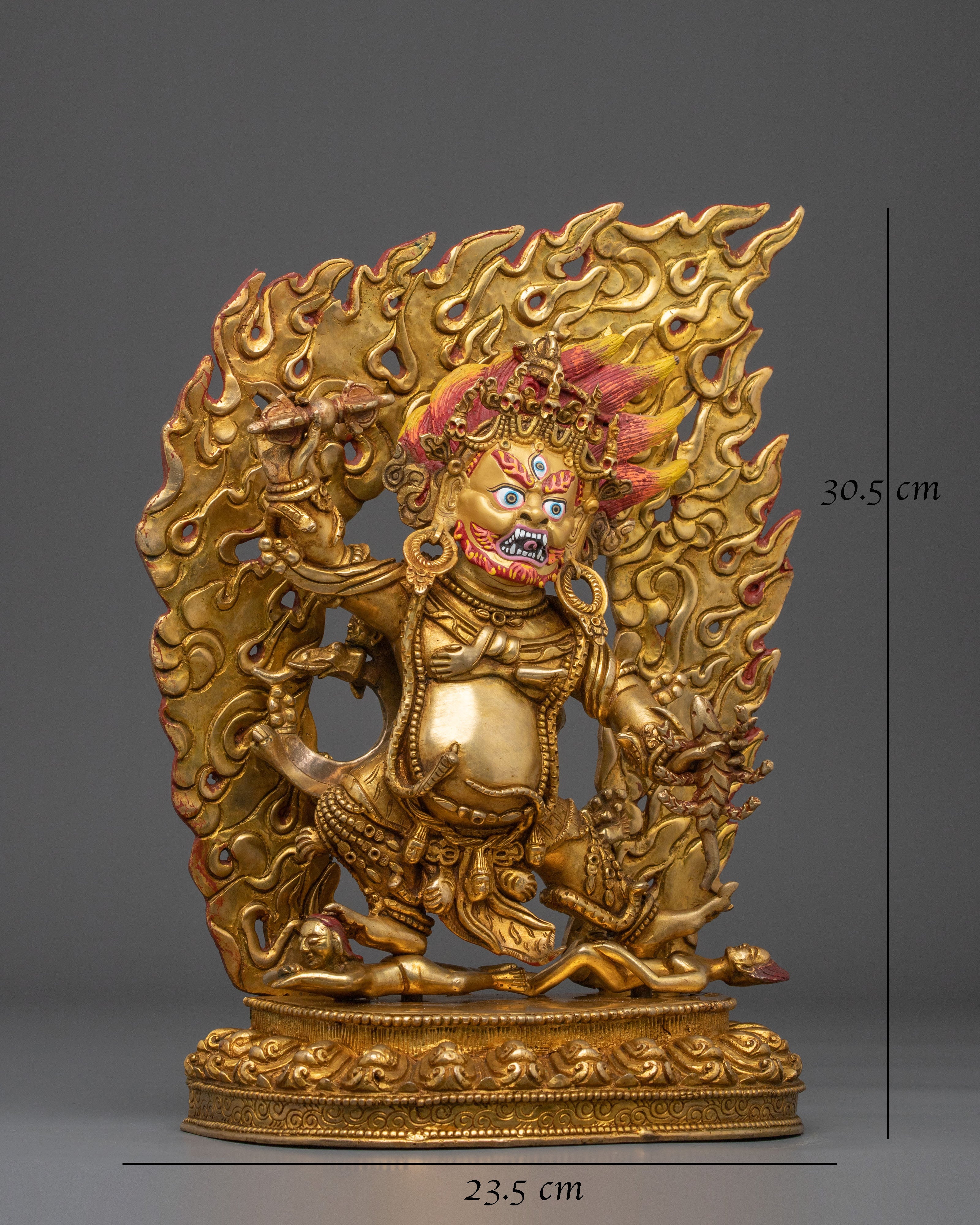 Guru Dragpo Traditional Statue | 24K Gold Gilded