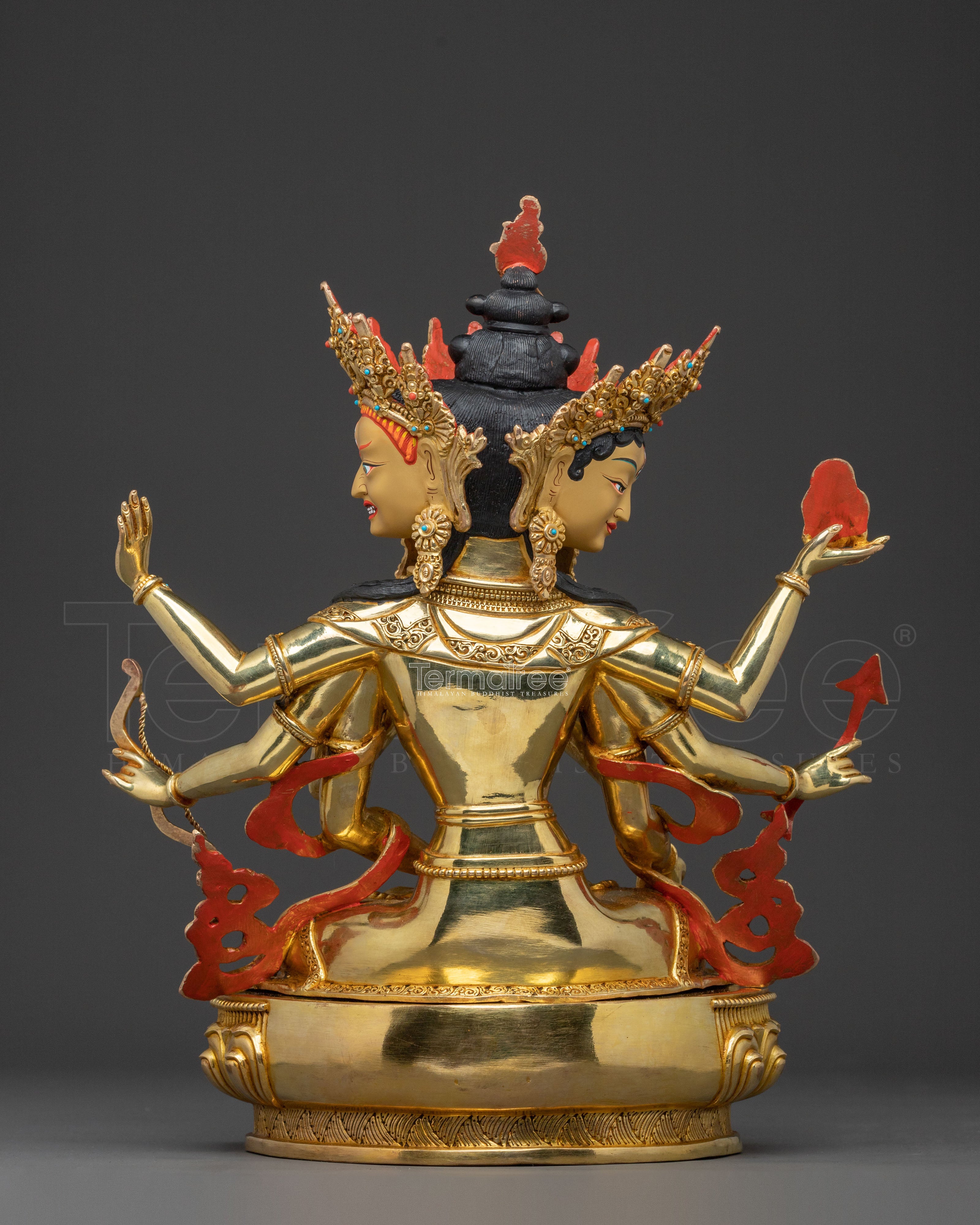 Golden Namgyalma Spiritual Statue | Goddess of Long Life and Purification