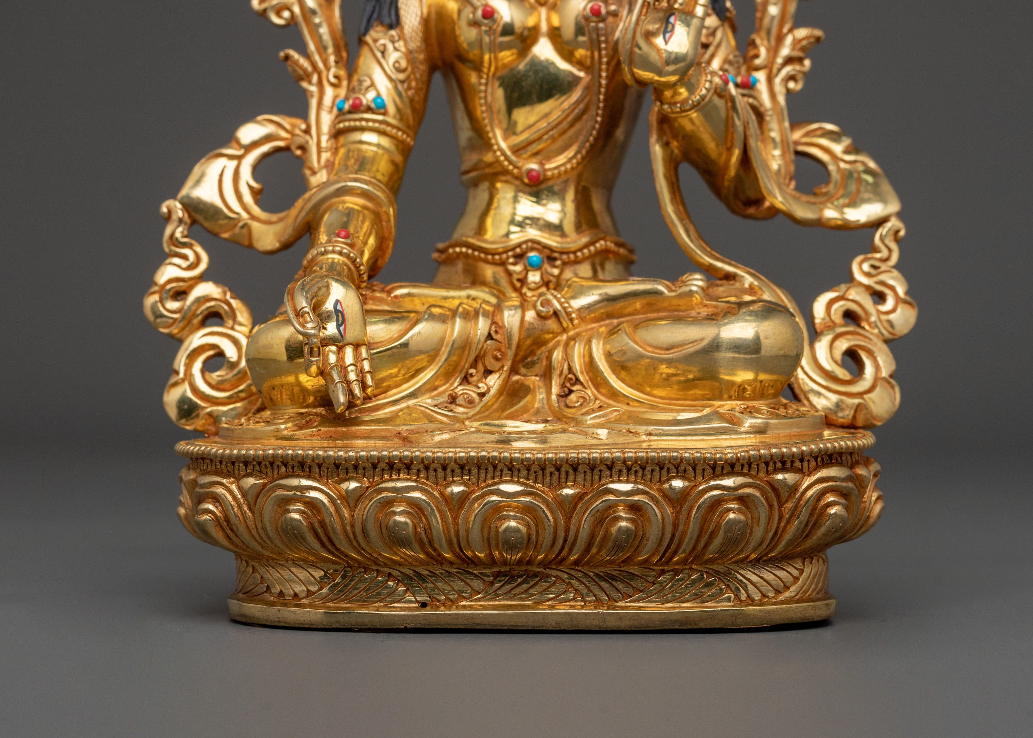 White Tara Sculpture | Tibetan Buddhist Goddess