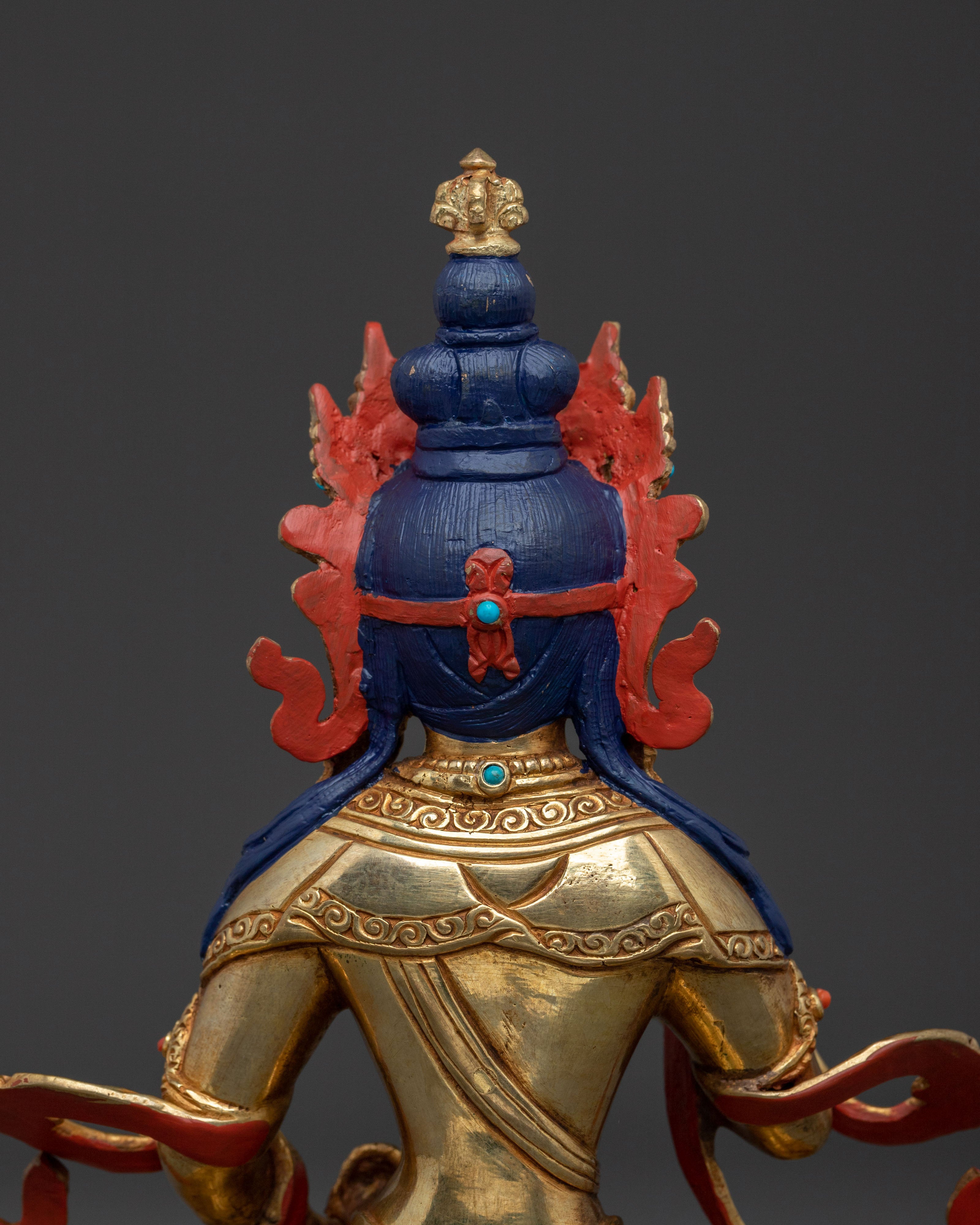 Vajrasattva Statue | 24K Gold Gilded Figurine