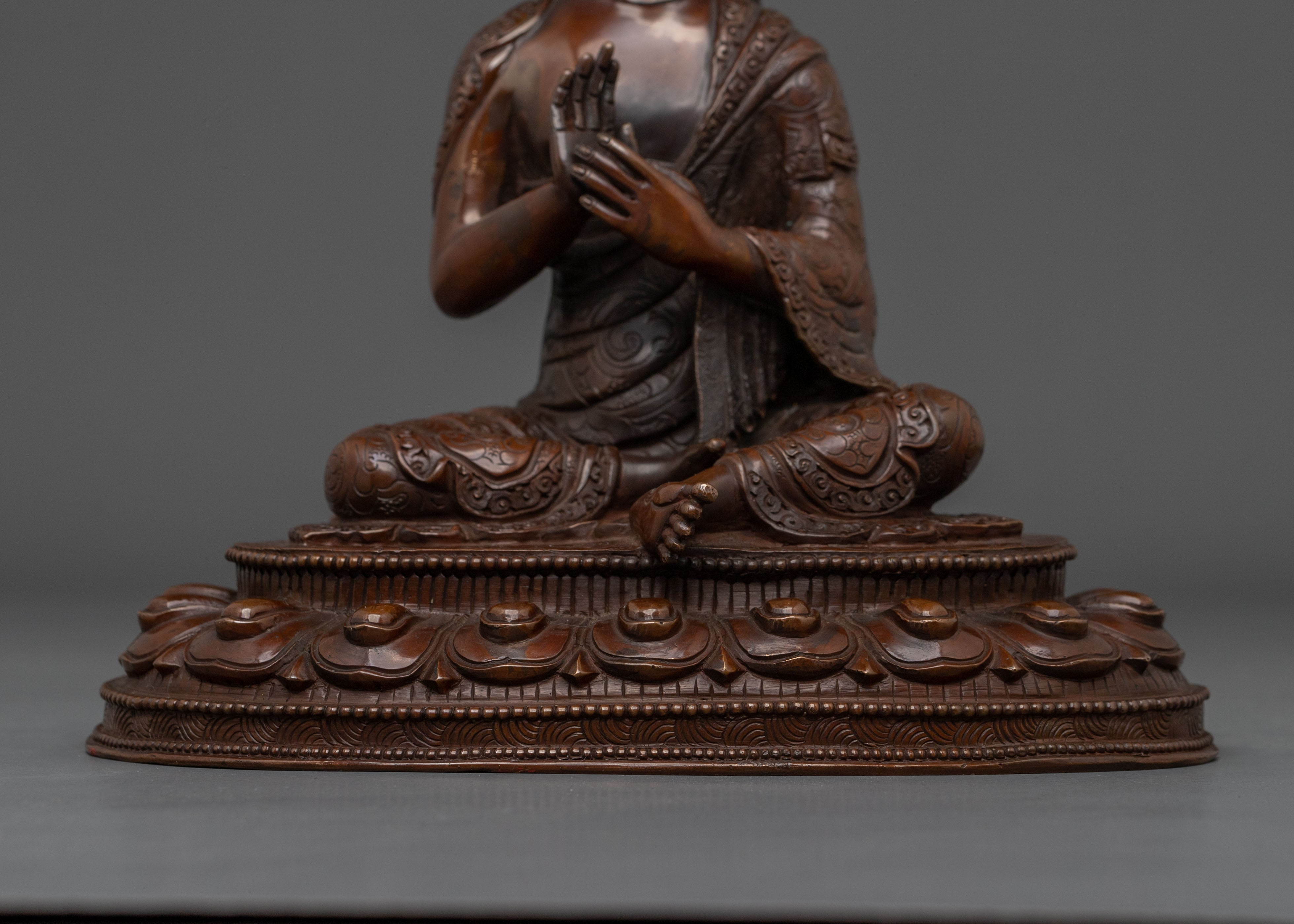 Nagarjuna Sculpture | Oxidized Copper Finish