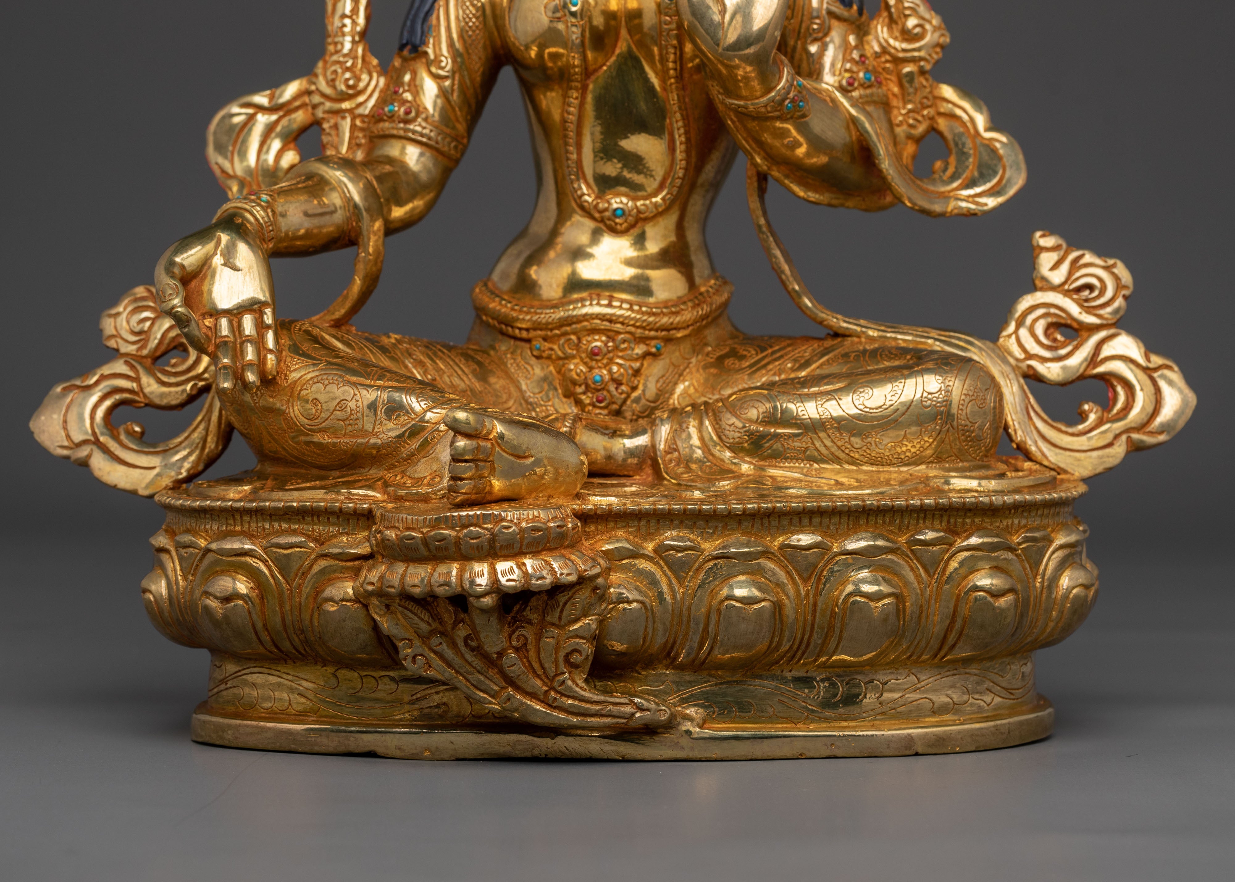 Green Tara Sculpture | Compassionate Goddess