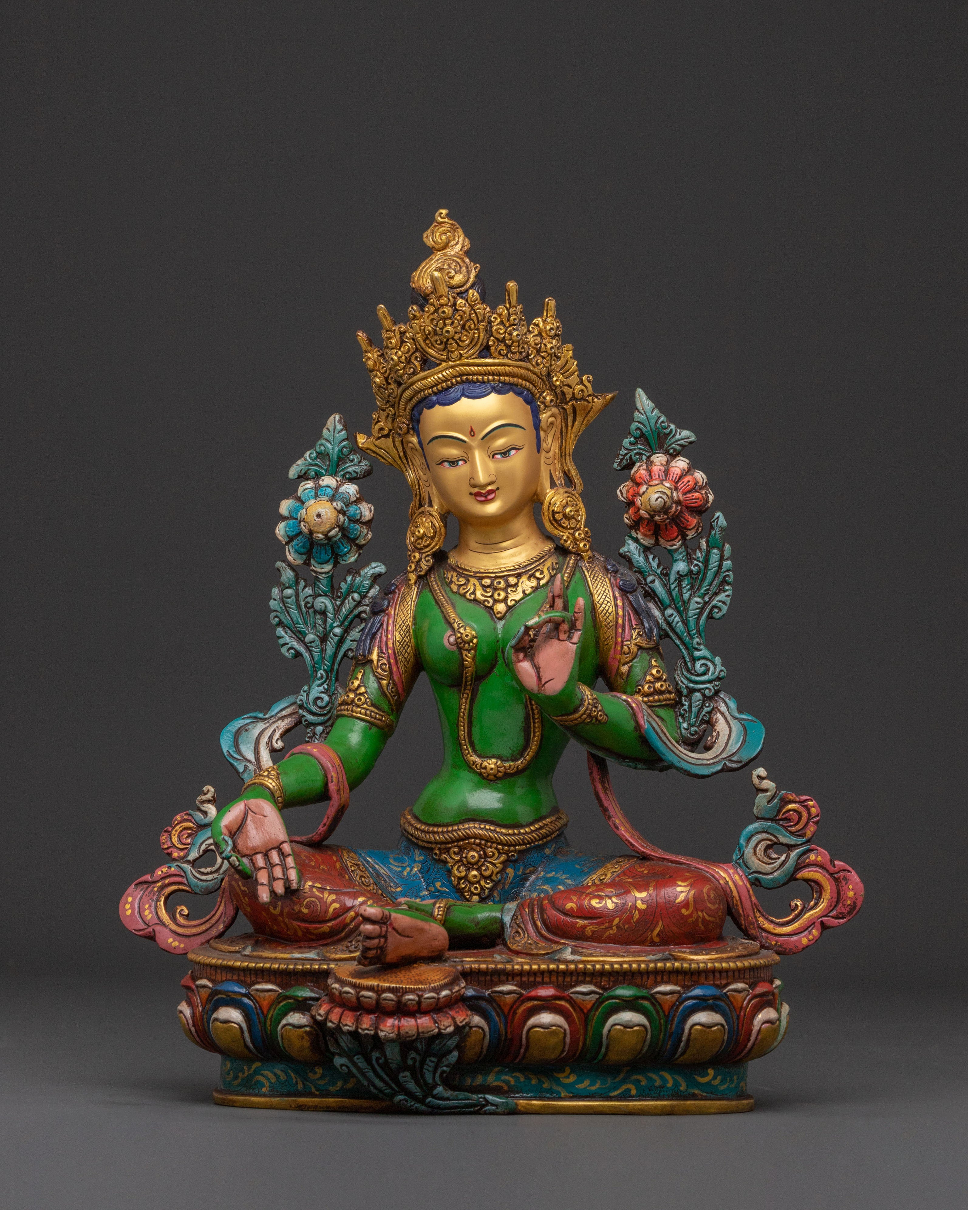 Green Tara Statue