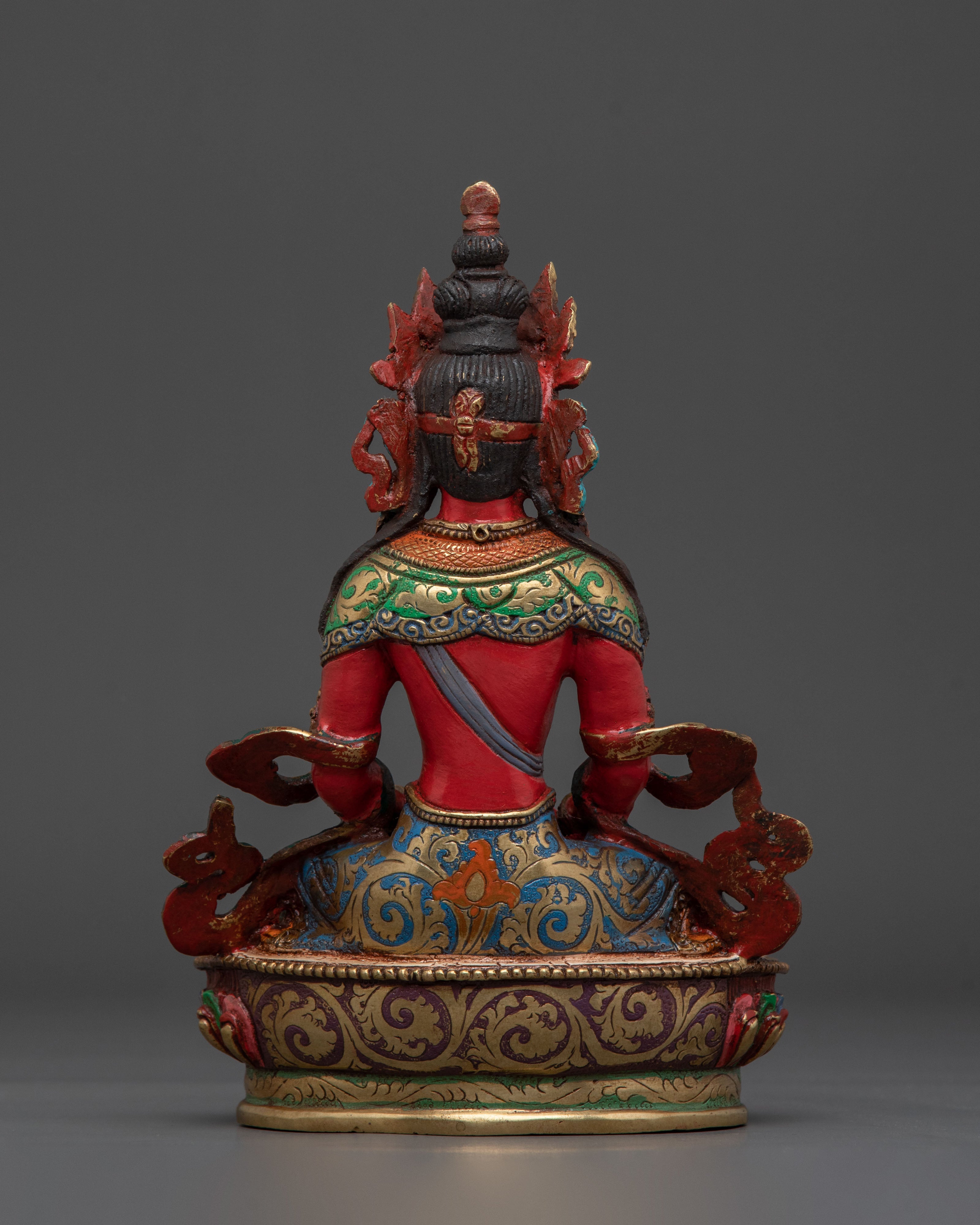 Amitayus Buddha Statue | Handmade Nepal Sacred Altar Decor