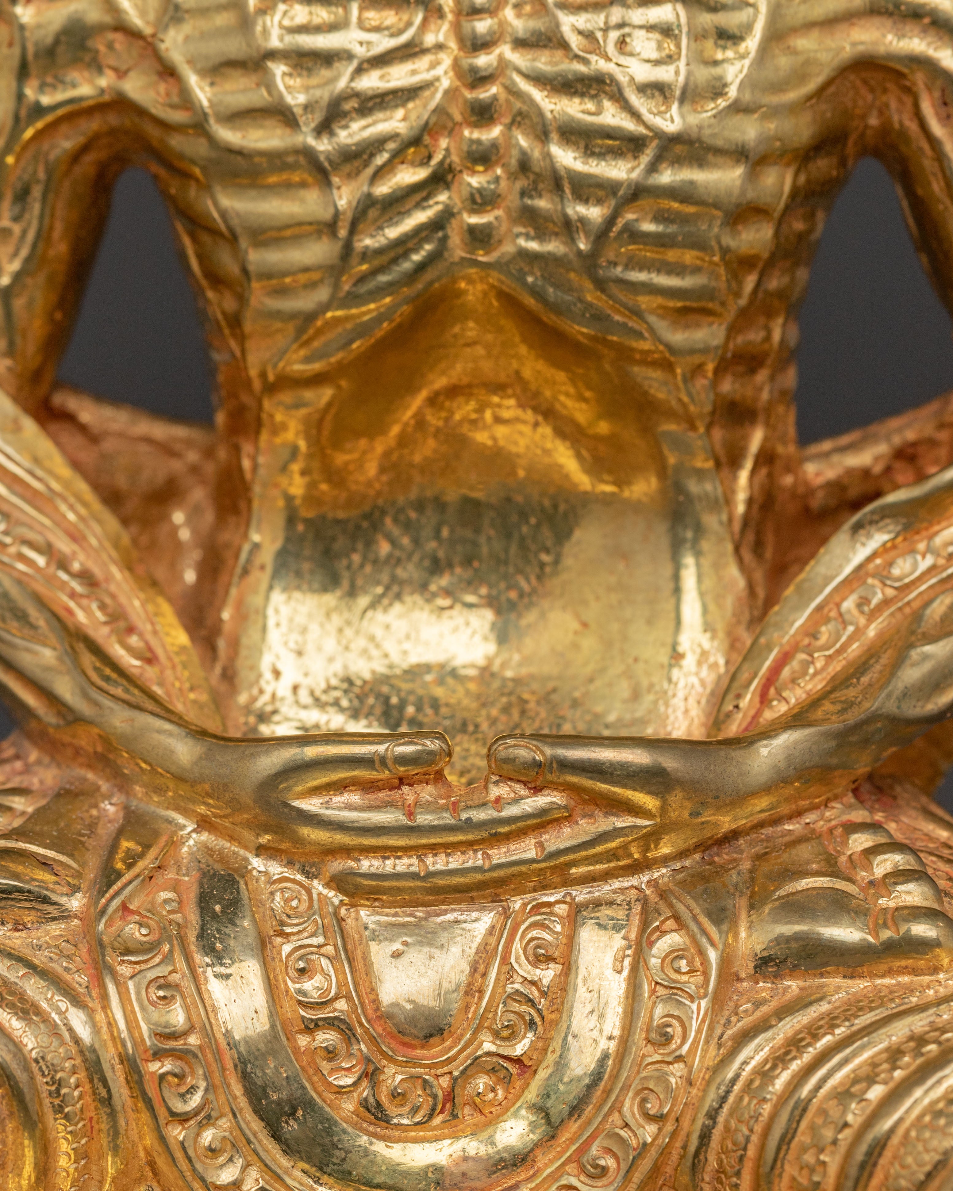 Spiritual Fasting Buddha Statue – Exquisite Handcrafted Copper Statue