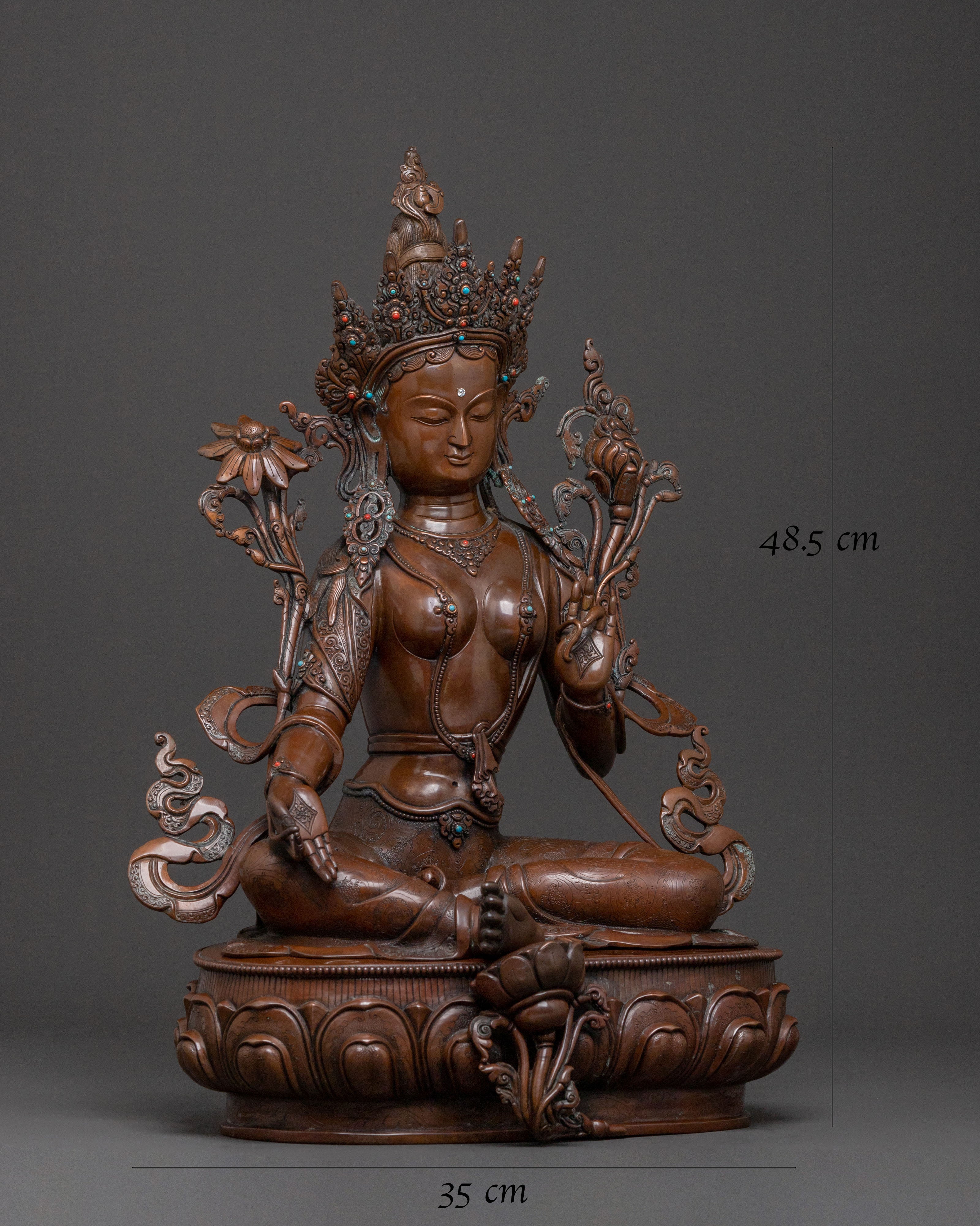 Swift Savior Goddess Green Tara Statue | A Symbol of Compassion