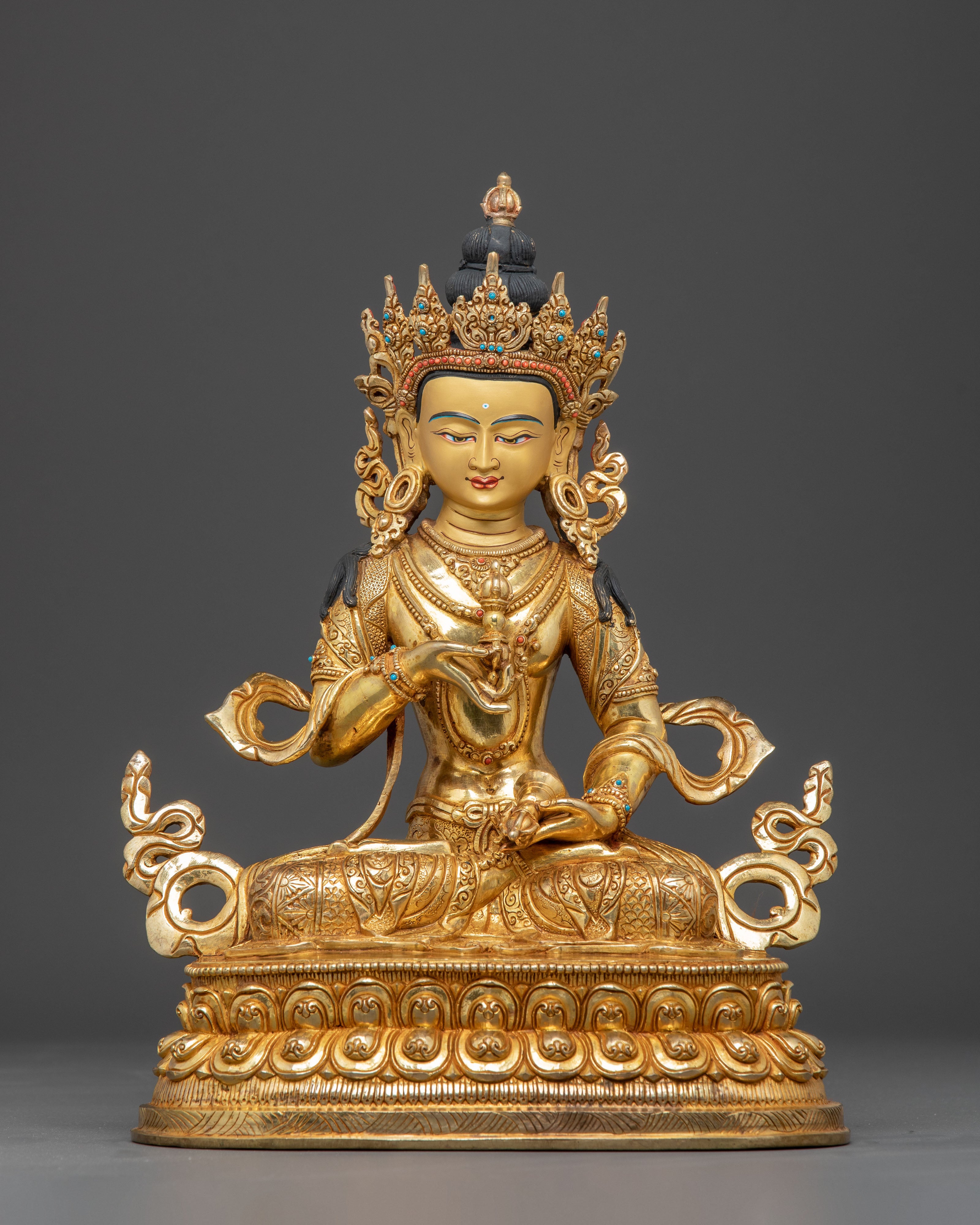 Handmade Vajrasattva Golden Statue for Purification