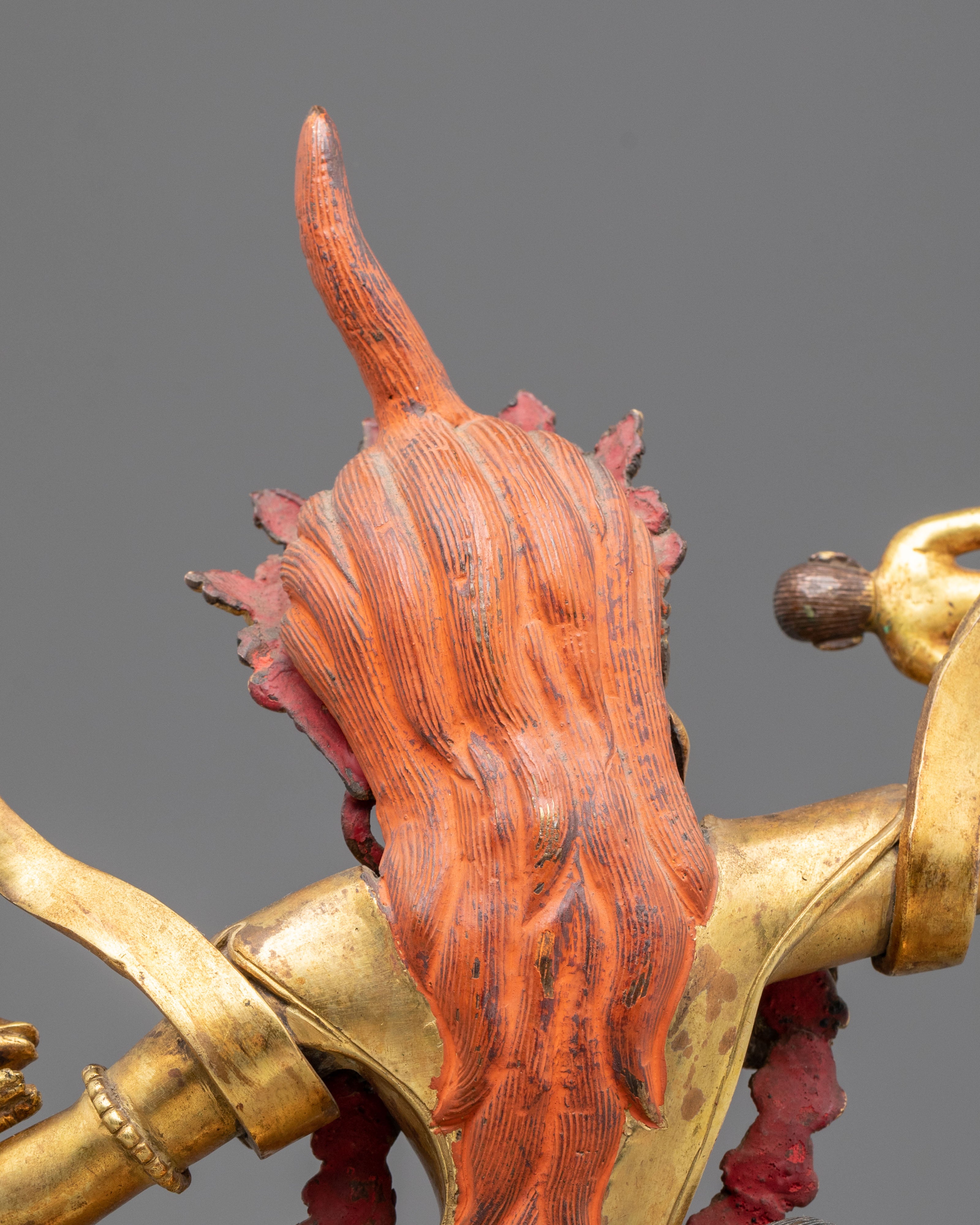 Ekajati Copper Sculpture - Hand-Gilded Masterpiece