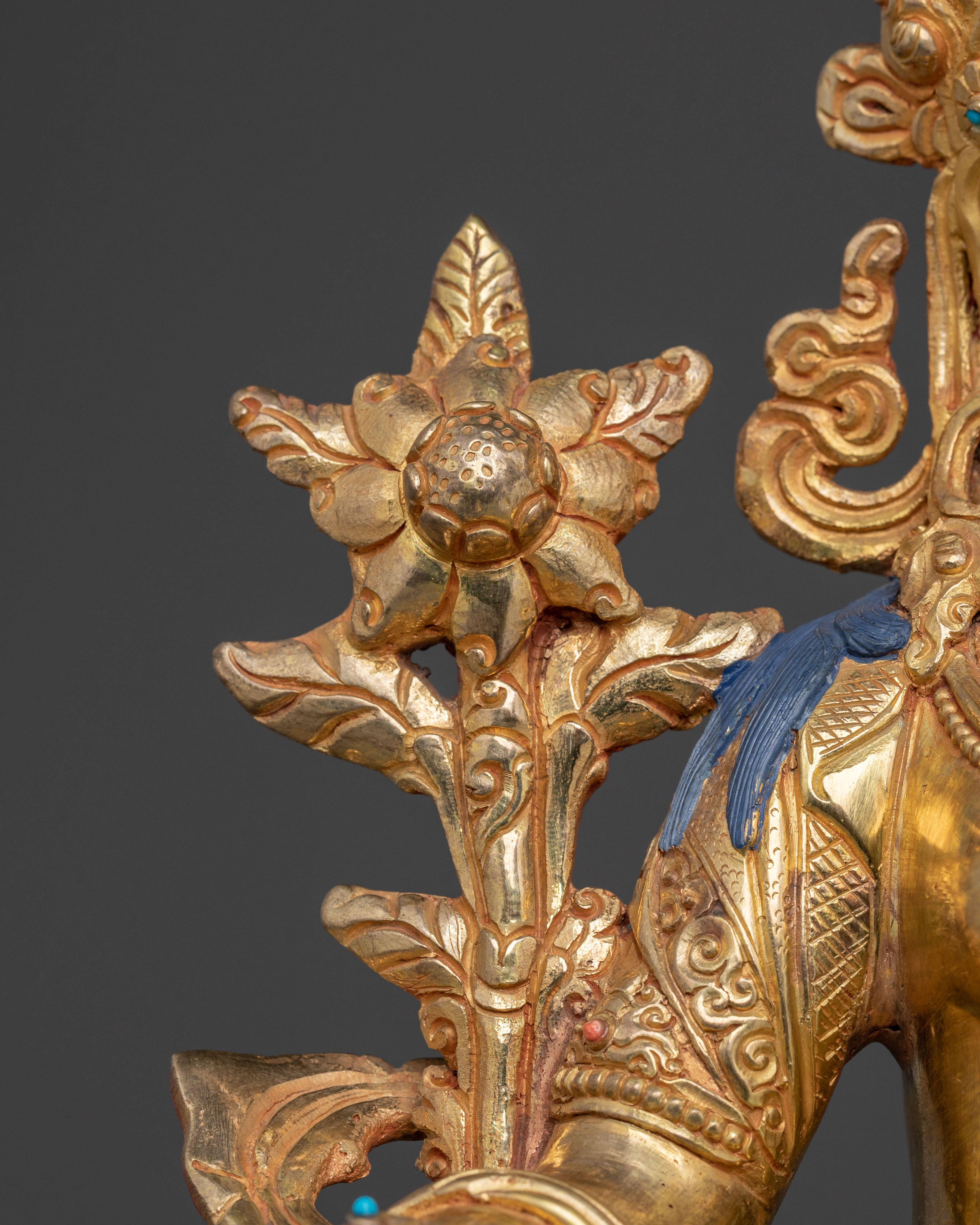 Green Tara Fearless Protector Statue: Goddess of Compassion
