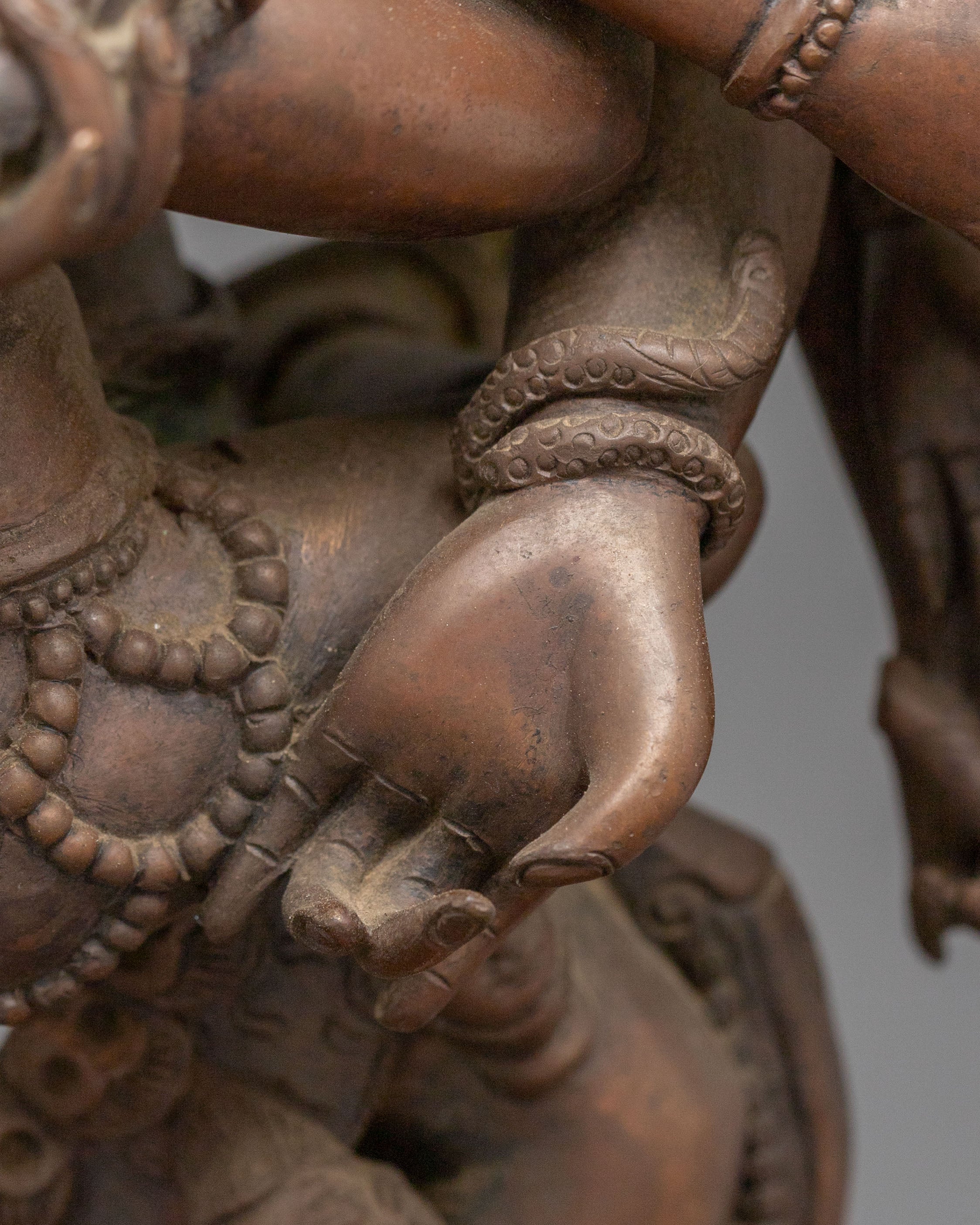 Heruka Chakrasamvara Sculpture | Oxidized Copper Masterpiece