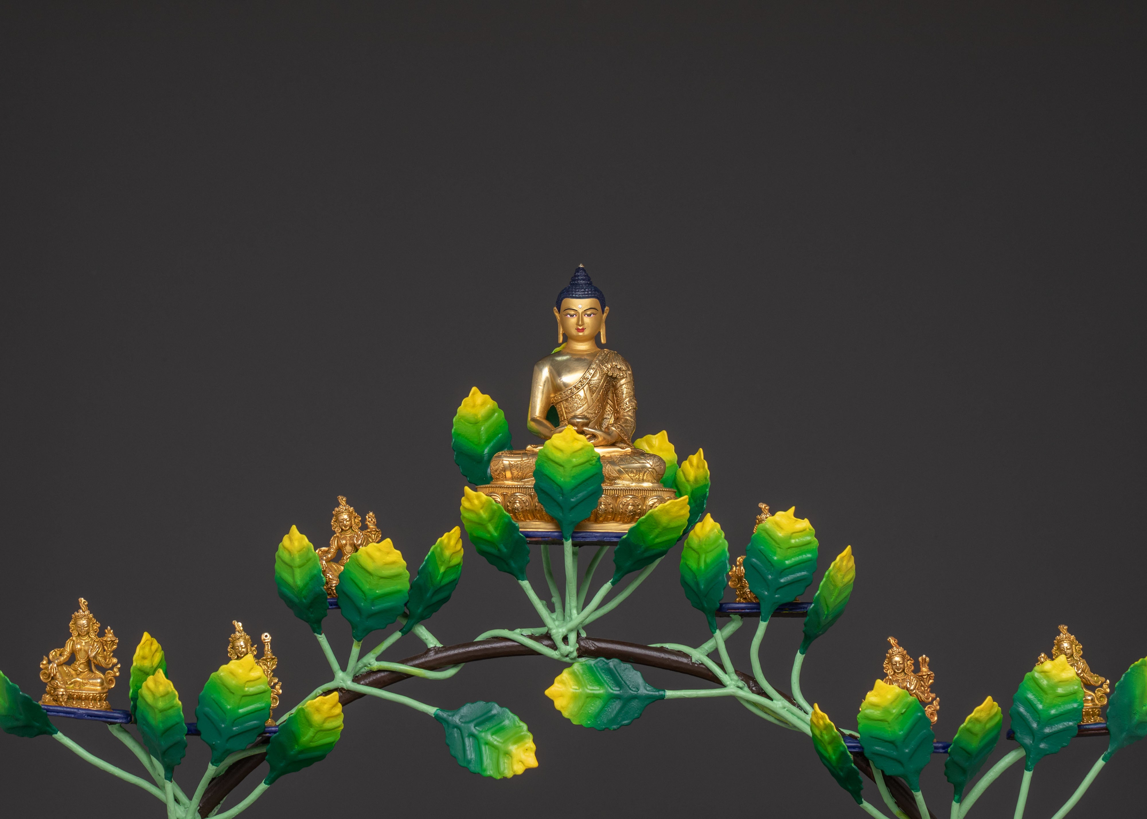 21 Tara Spiritual Statue Set | 24k Gold Gilded Figures