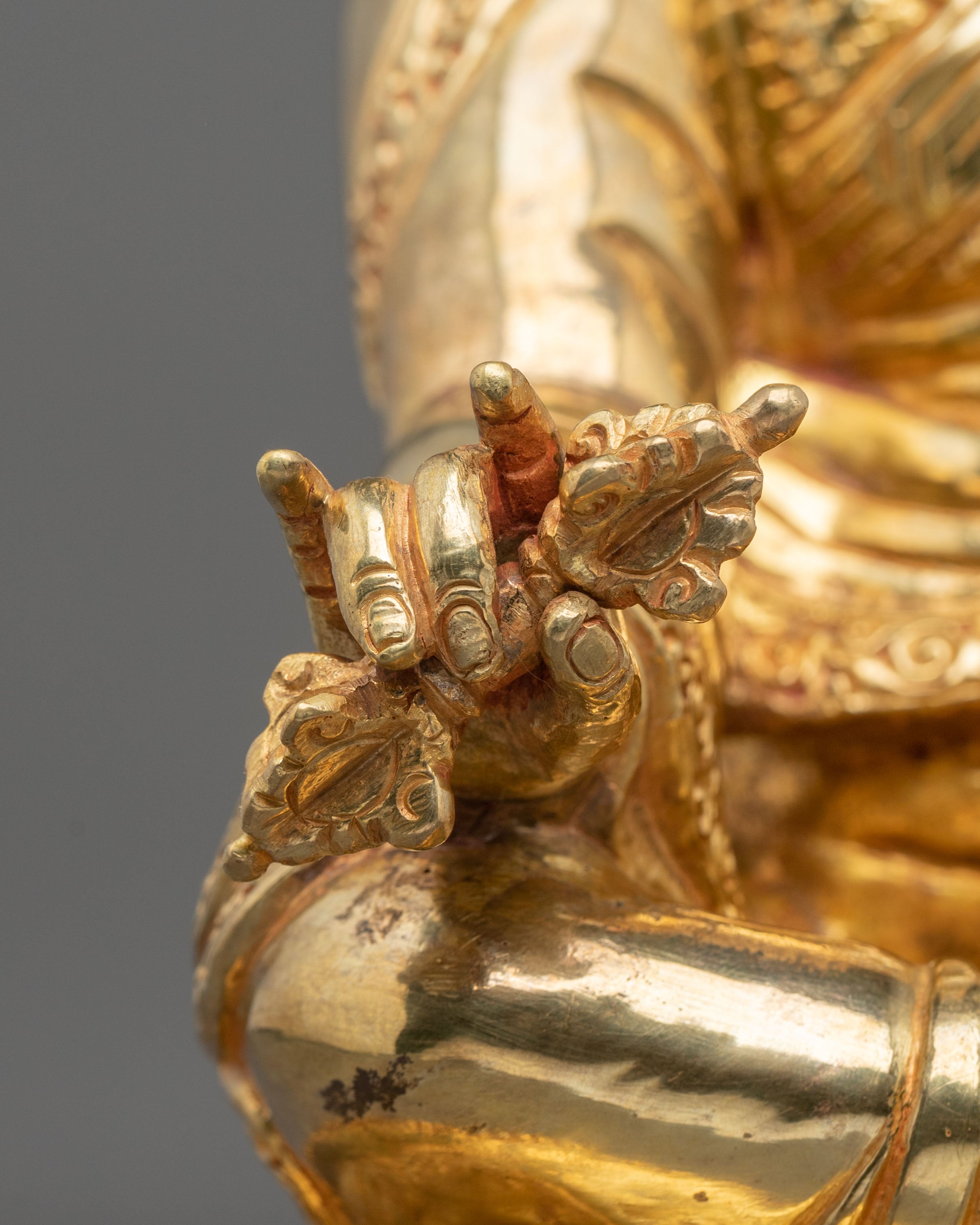 Guru Rinpoche Sacred Statue | Tibetan Buddhist Figurine