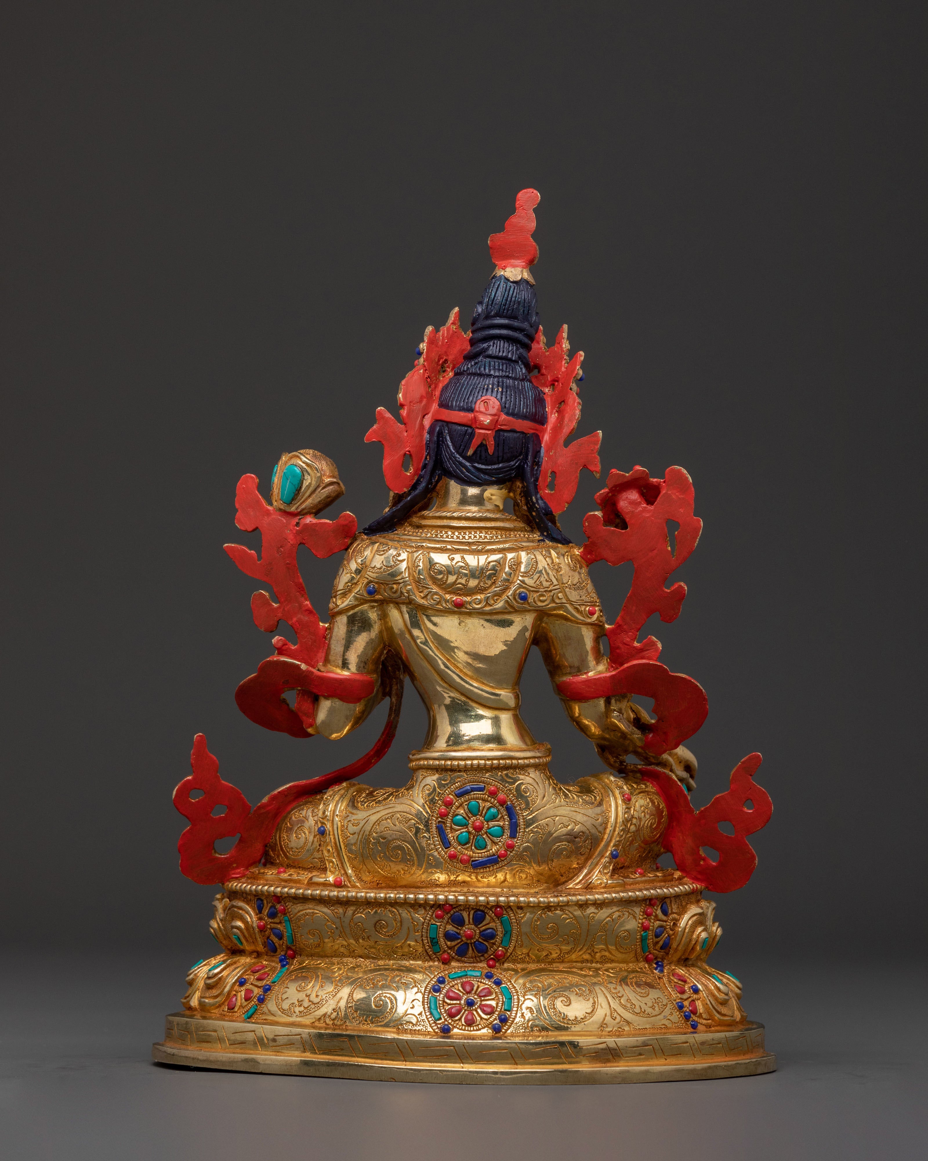 Guardian Green Tara 24K Gold Gilded Sculpture