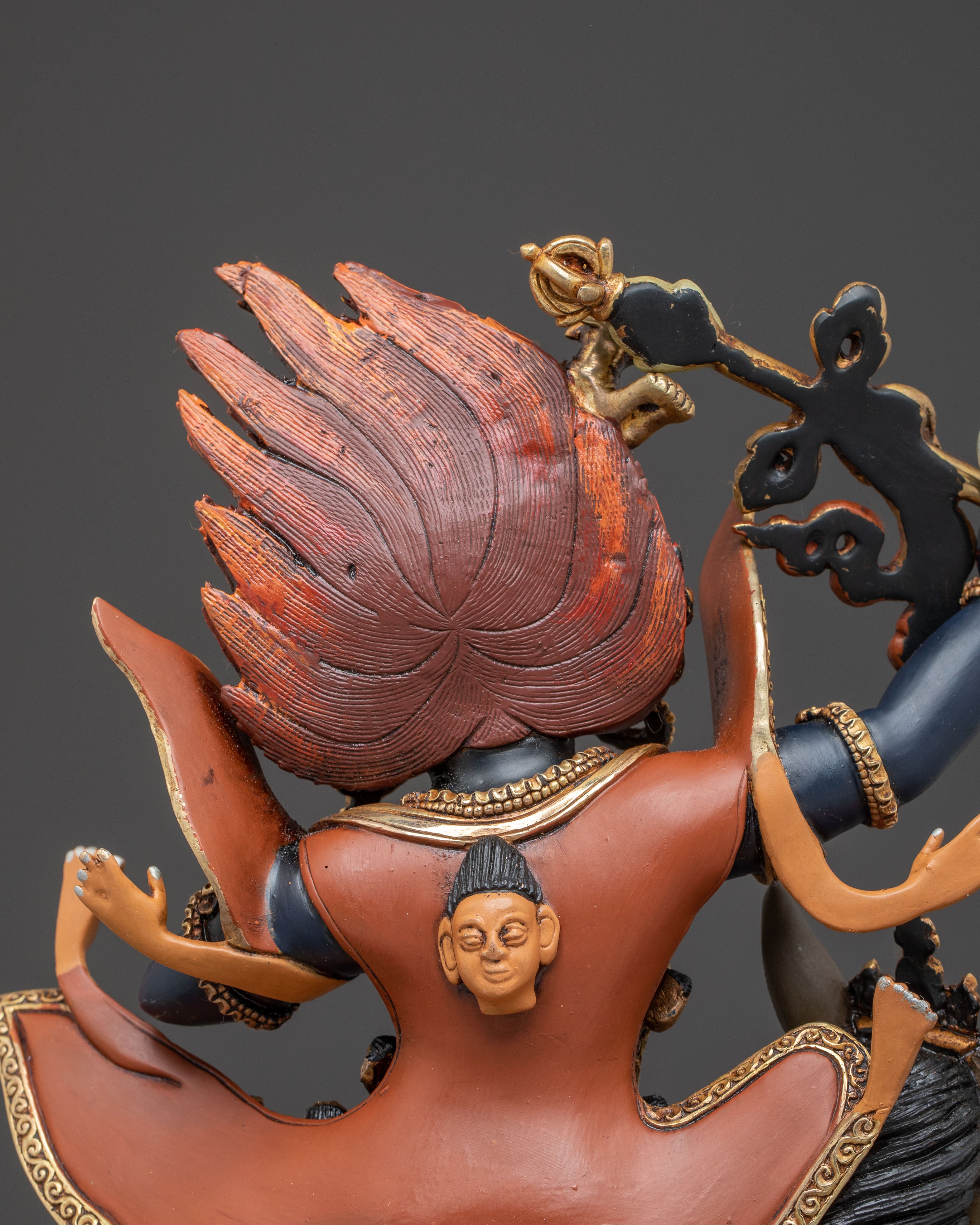 Palden Lhamo: 24k Gold Gilded Wrathful Protector