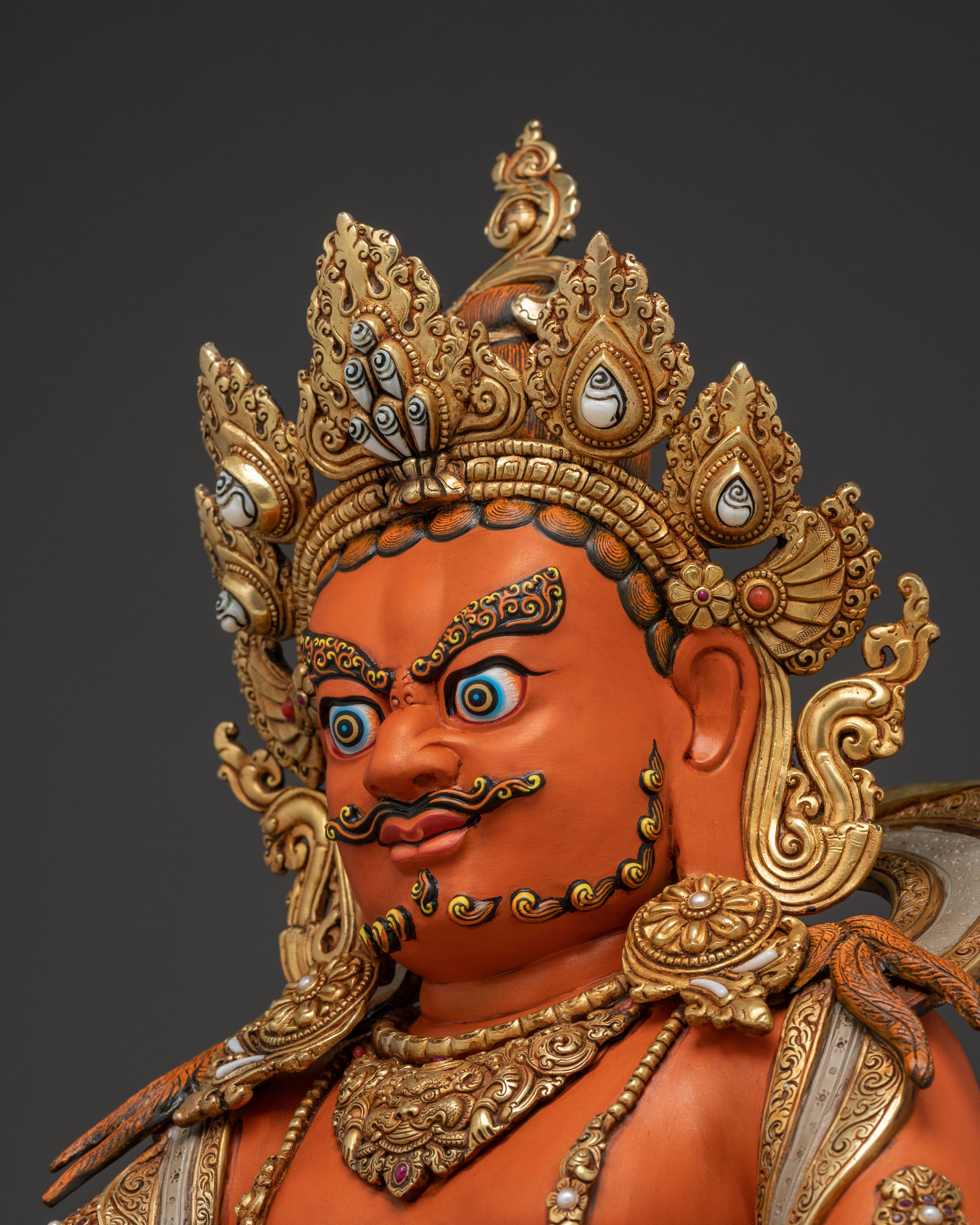 Dzambhala Prosperity Deity Sculpture | Spiritual Altar and Home Decor