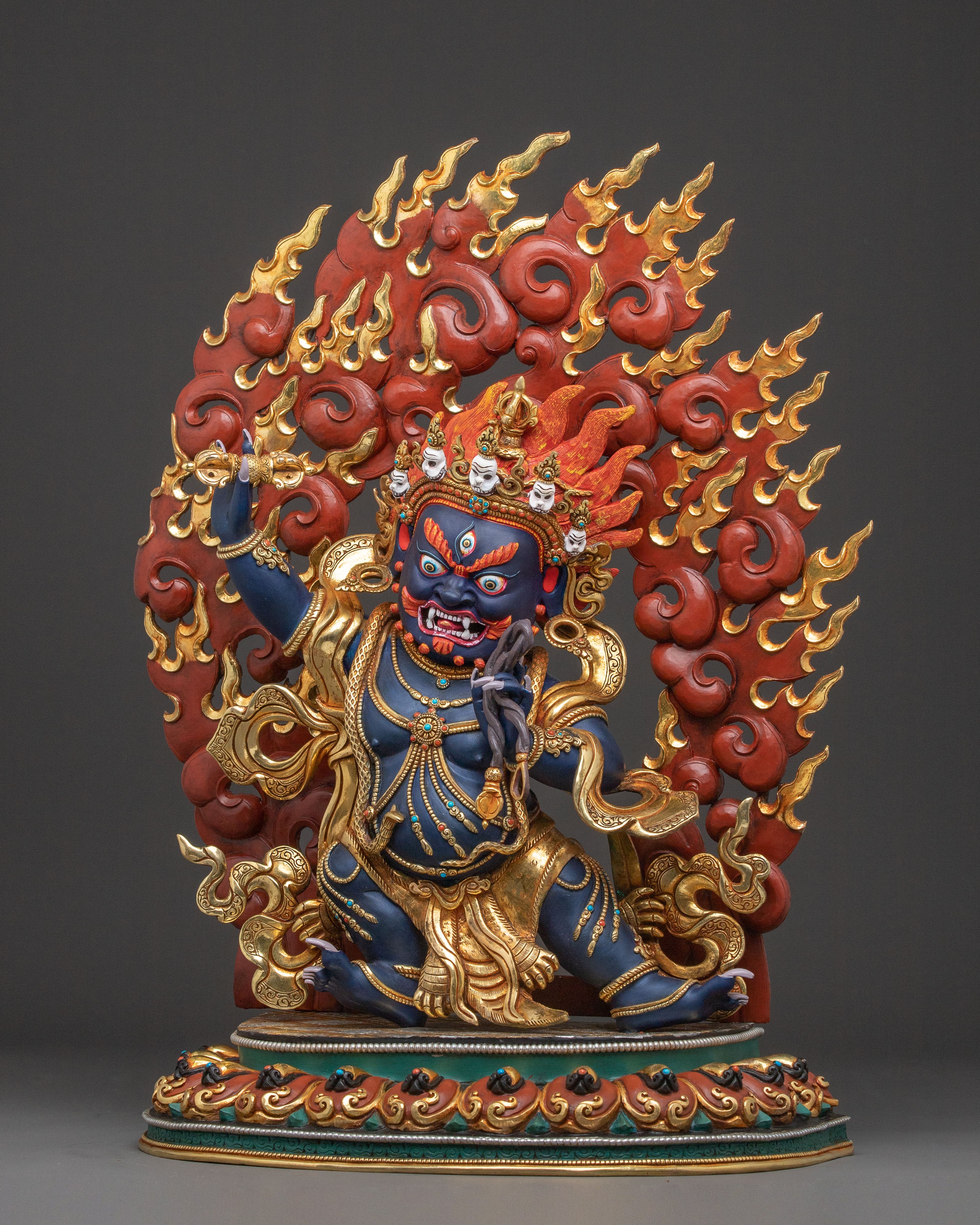 Divine Vajrapani Statue | Powerful Tibetan Guardian Deity