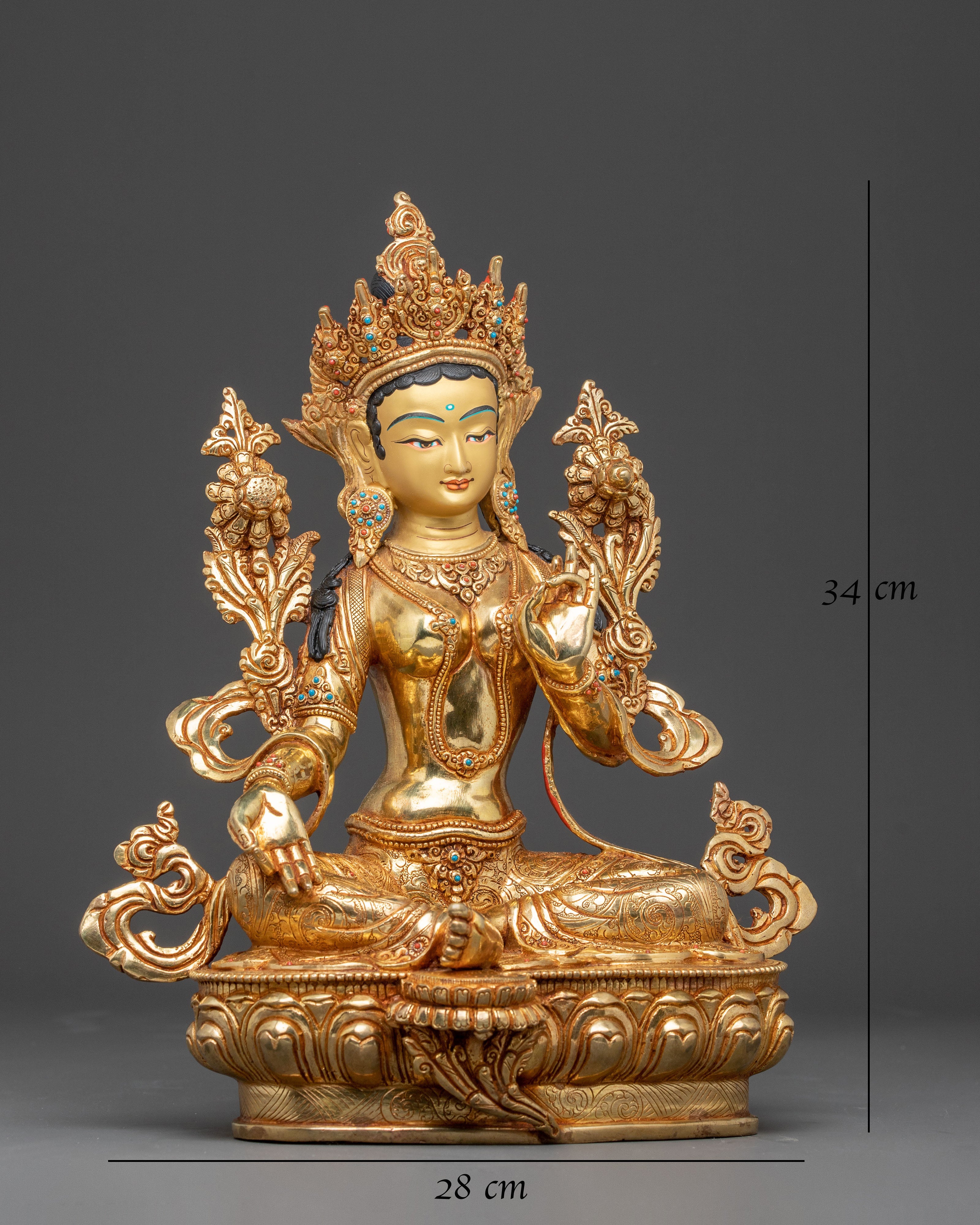 Green Tara Handcrafted Statue