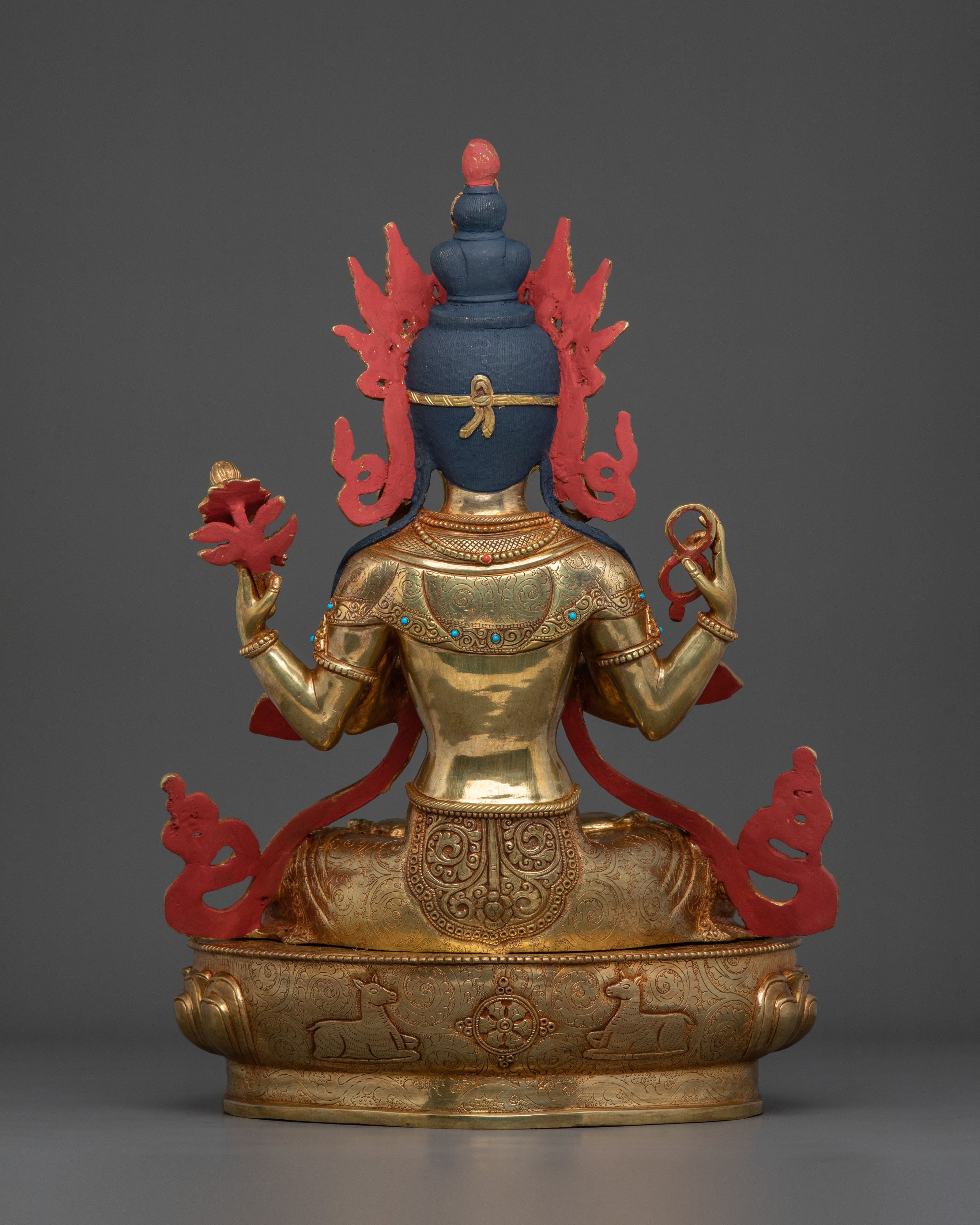 Four Armed Chenrezig Spiritual Figurine | Home Decor